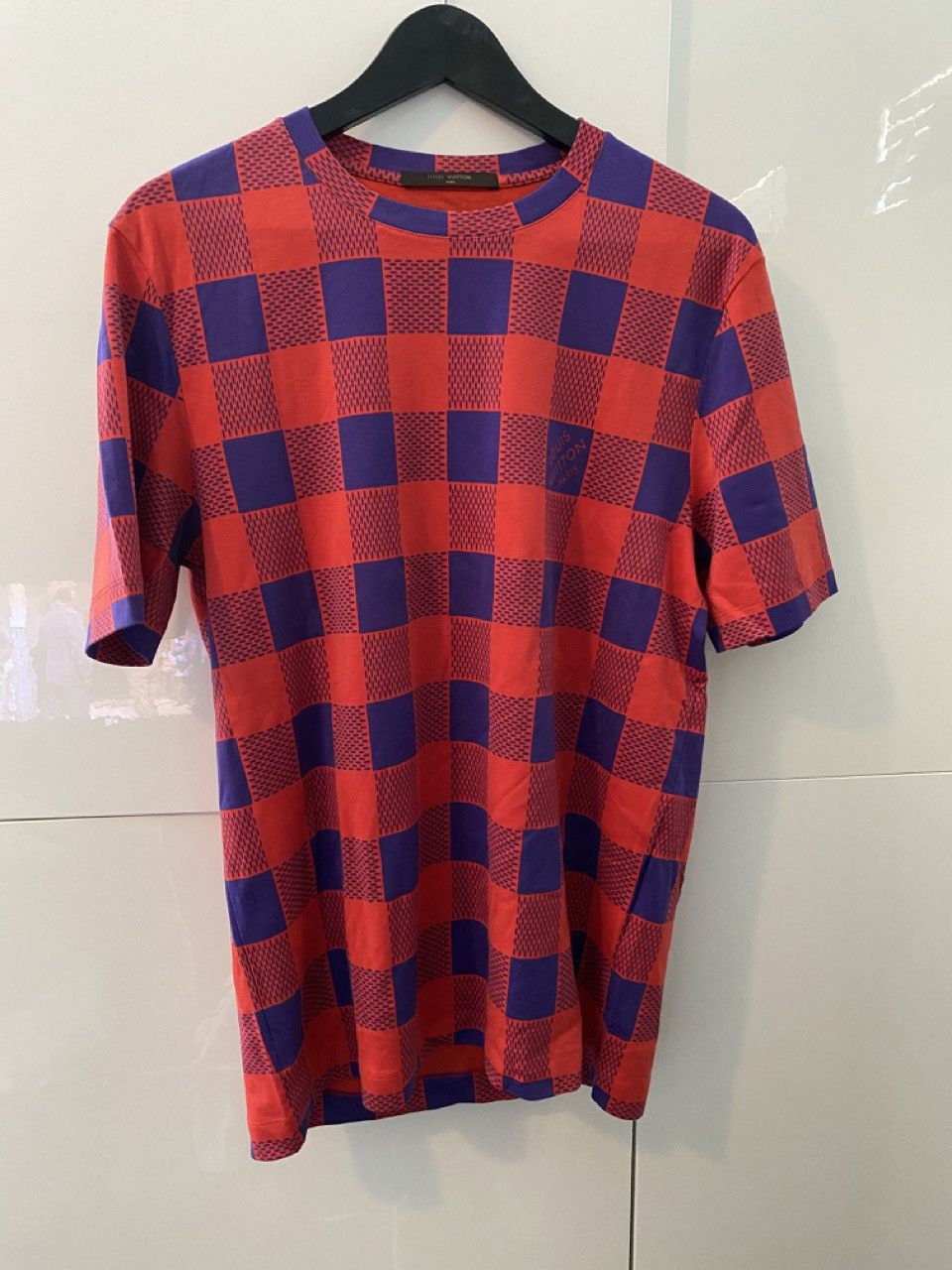 image of Kim Jones Maasai Plaid T-Shirt Size M NWOT in Check, Men's