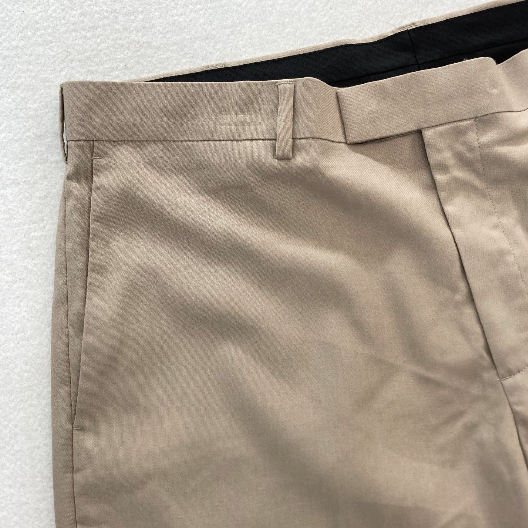 Arrow AXIST The City Pant Mens 38x32 Khaki Beige Narrow Straight Leg Dress Pants NWT Size US 38 / EU 54 - 3 Thumbnail