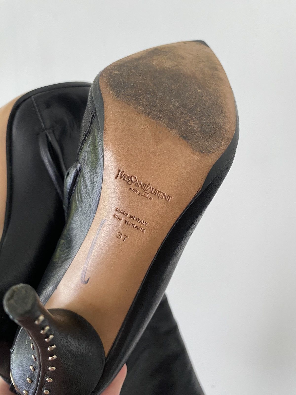 Yves Saint Laurent Yves Saint Laurent Vintage Avant Garde Hight Boots Size US 7 / IT 37 - 14 Thumbnail