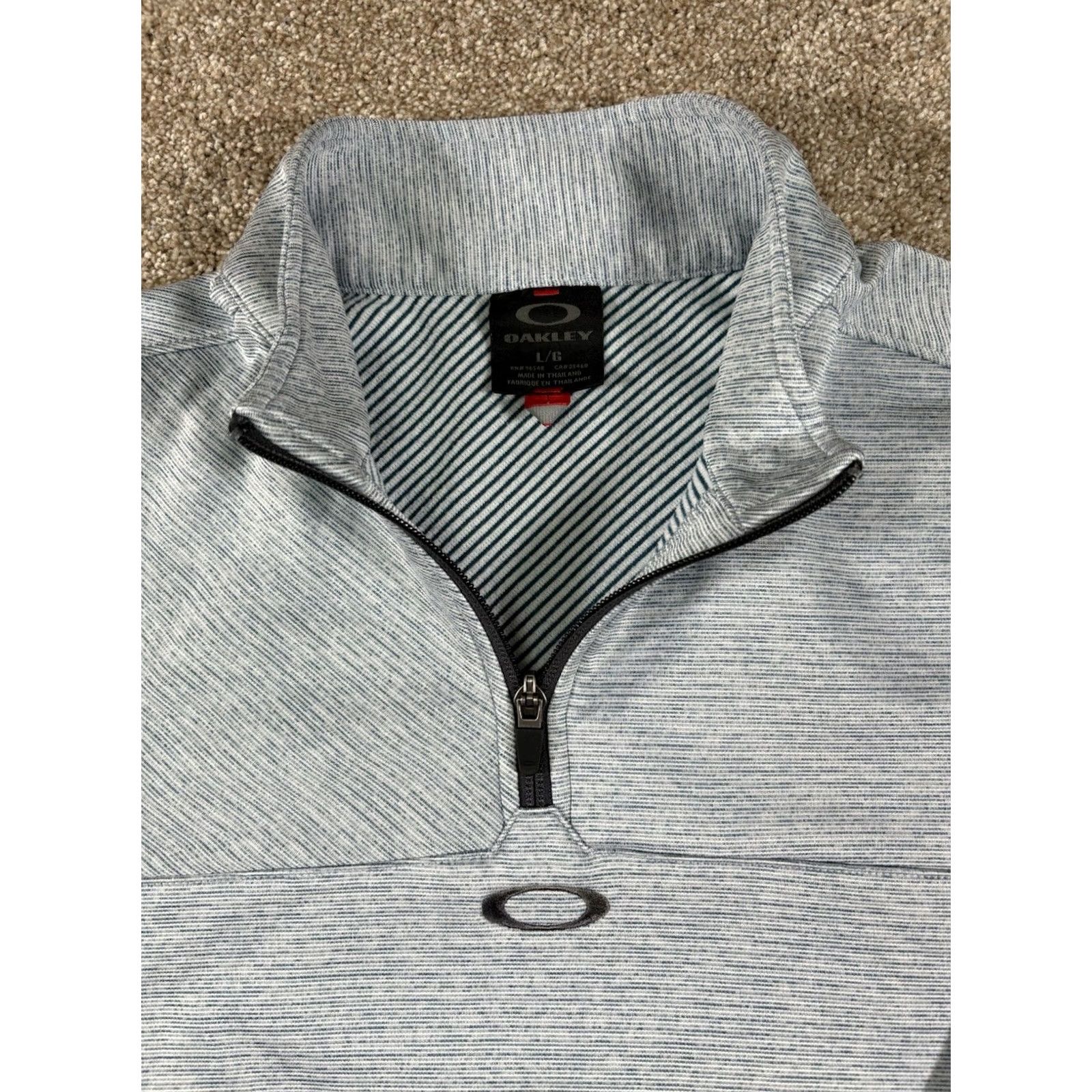Oakley Oakley Sweater Mens Gray Hydrolix Quarter Zip Pullover Belmar Golf Club • Large Size US L / EU 52-54 / 3 - 4 Thumbnail