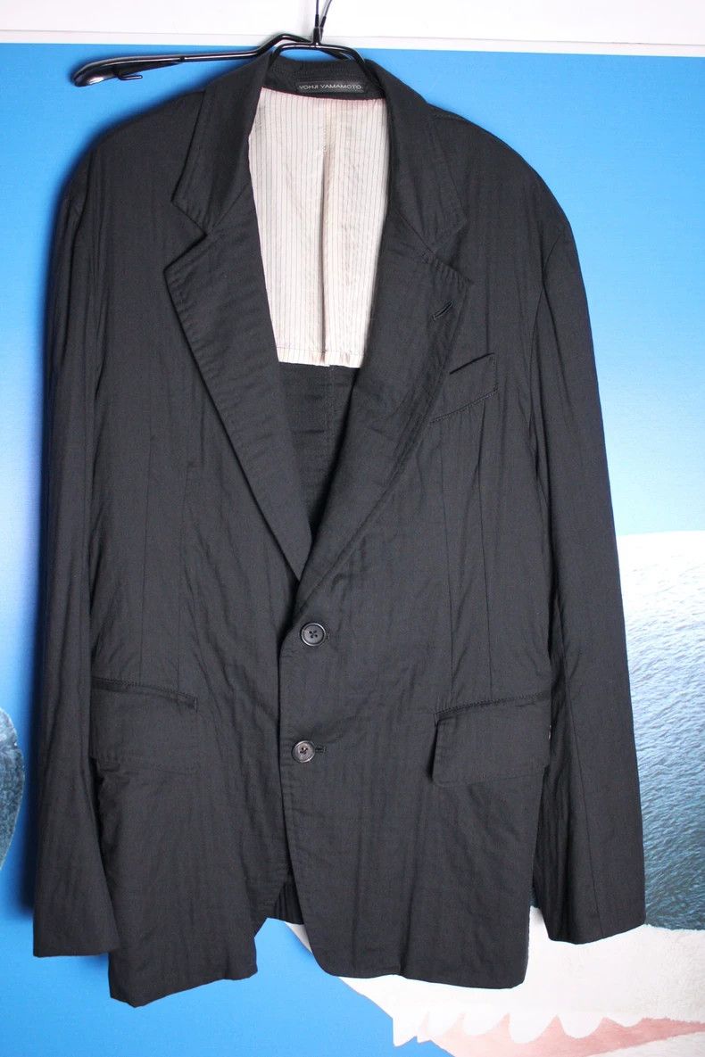 Yohji Yamamoto Yohji Yamamoto size 4 Three-dimensional pleated blazer 250 Size 36R - 1 Thumbnail
