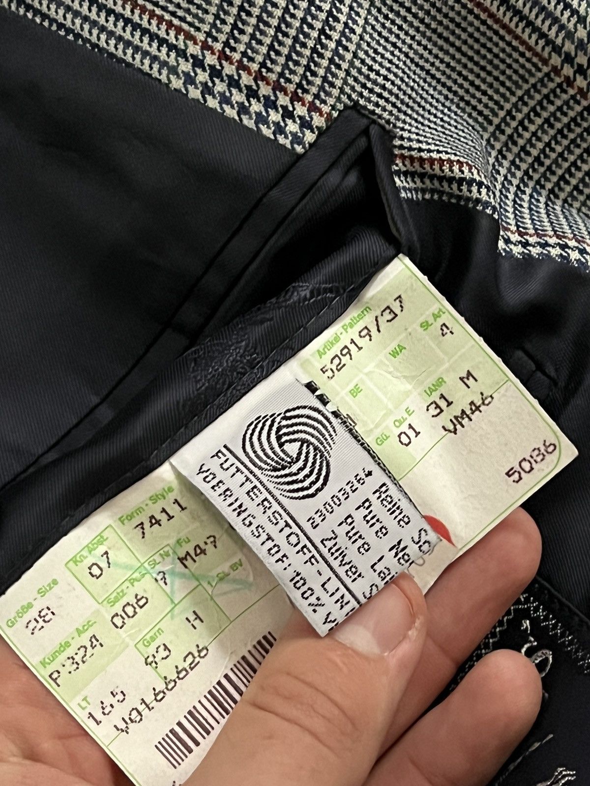 Burberry × Vintage ‼️VINTAGE BURBERRY 100%WOOL/VISCOSE ARCHIVAL BLAZER‼️ Size 46R - 17 Thumbnail