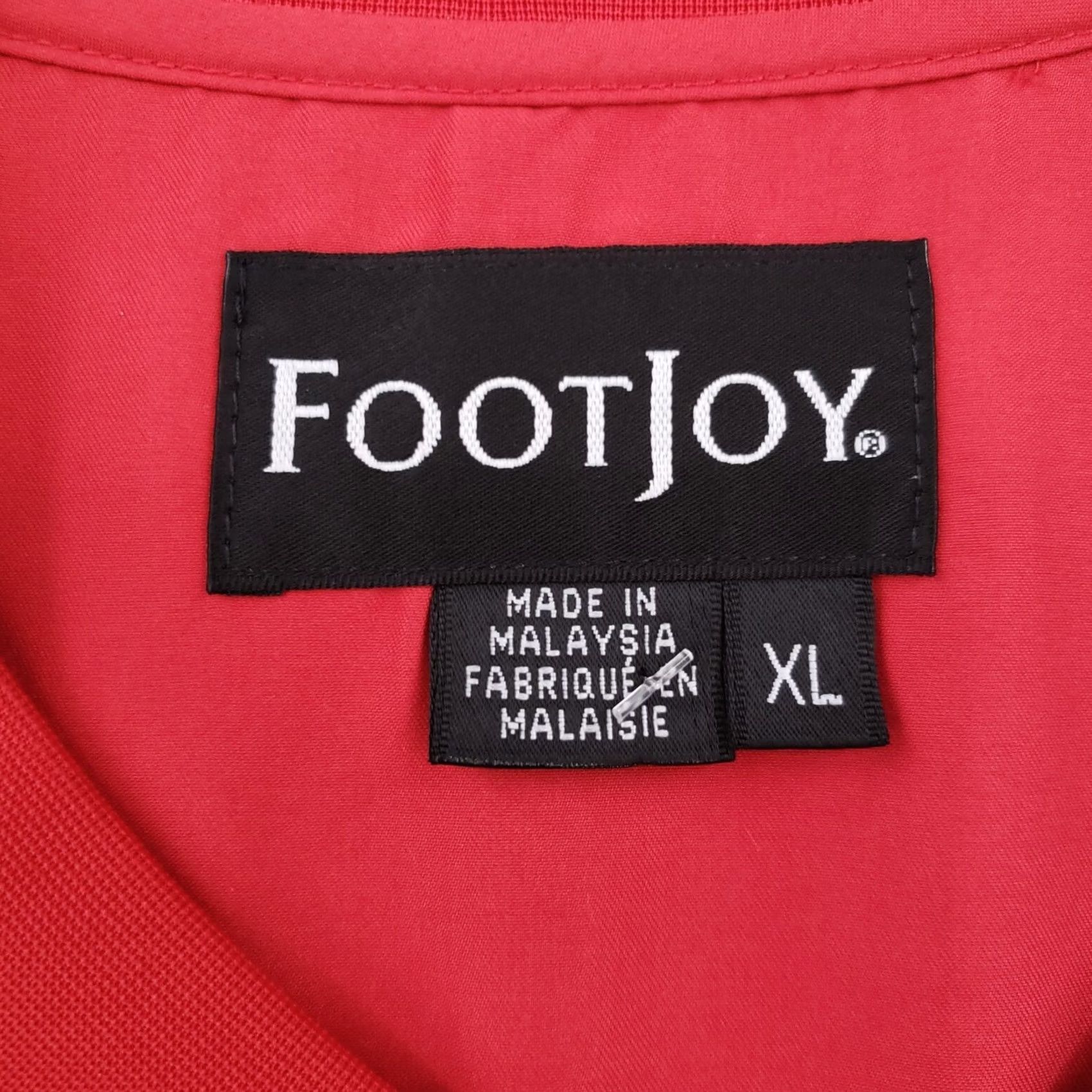 Footjoy FootJoy Sweatshirt Mens XL Red Pullover Golf V-Neck Long Sleeves Windbreaker Size US XL / EU 56 / 4 - 3 Thumbnail