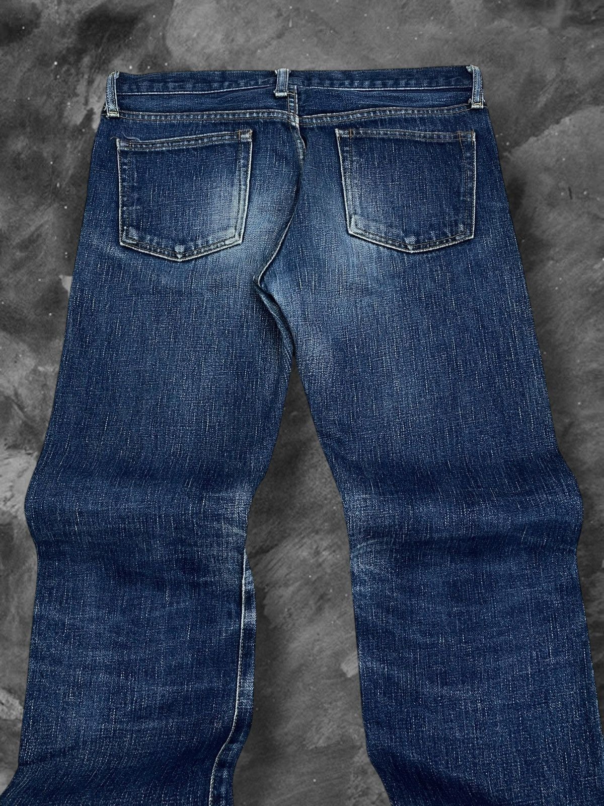 Japanese Brand Vintage Designer Japan Green Selvedge Distressed Blue Denim Size US 32 / EU 48 - 12 Thumbnail