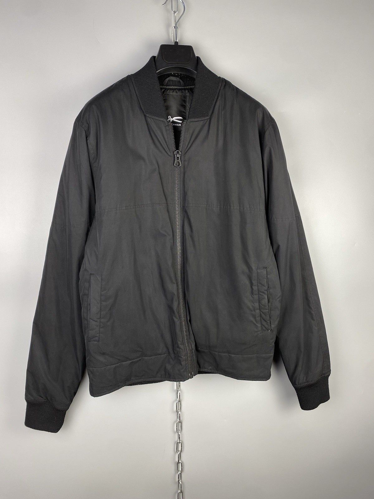 DENHAM Denham Black Full Zip Casual Bomber Jacket Size US M / EU 48-50 / 2 - 2 Thumbnail