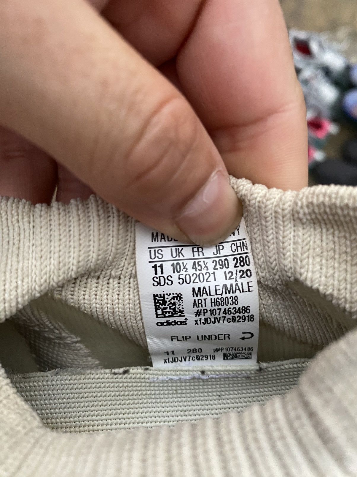 Adidas Adidas Yeezy 450 Cloud White H68038 Men's Size 11 Used Size US 11 / EU 44 - 6 Thumbnail