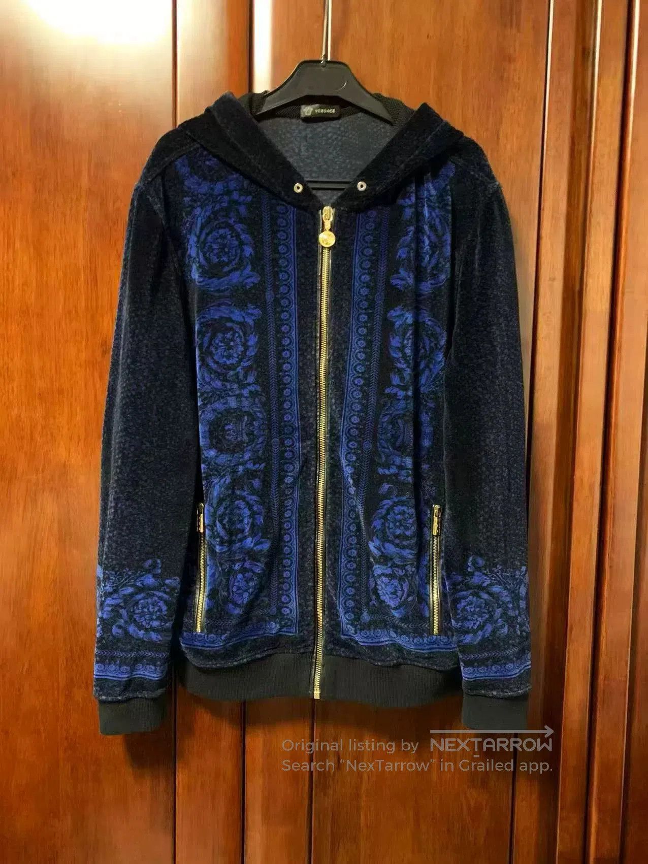 Japanese Brand Versace Men's Velvet Jacket. Size US M / EU 48-50 / 2 - 1 Thumbnail