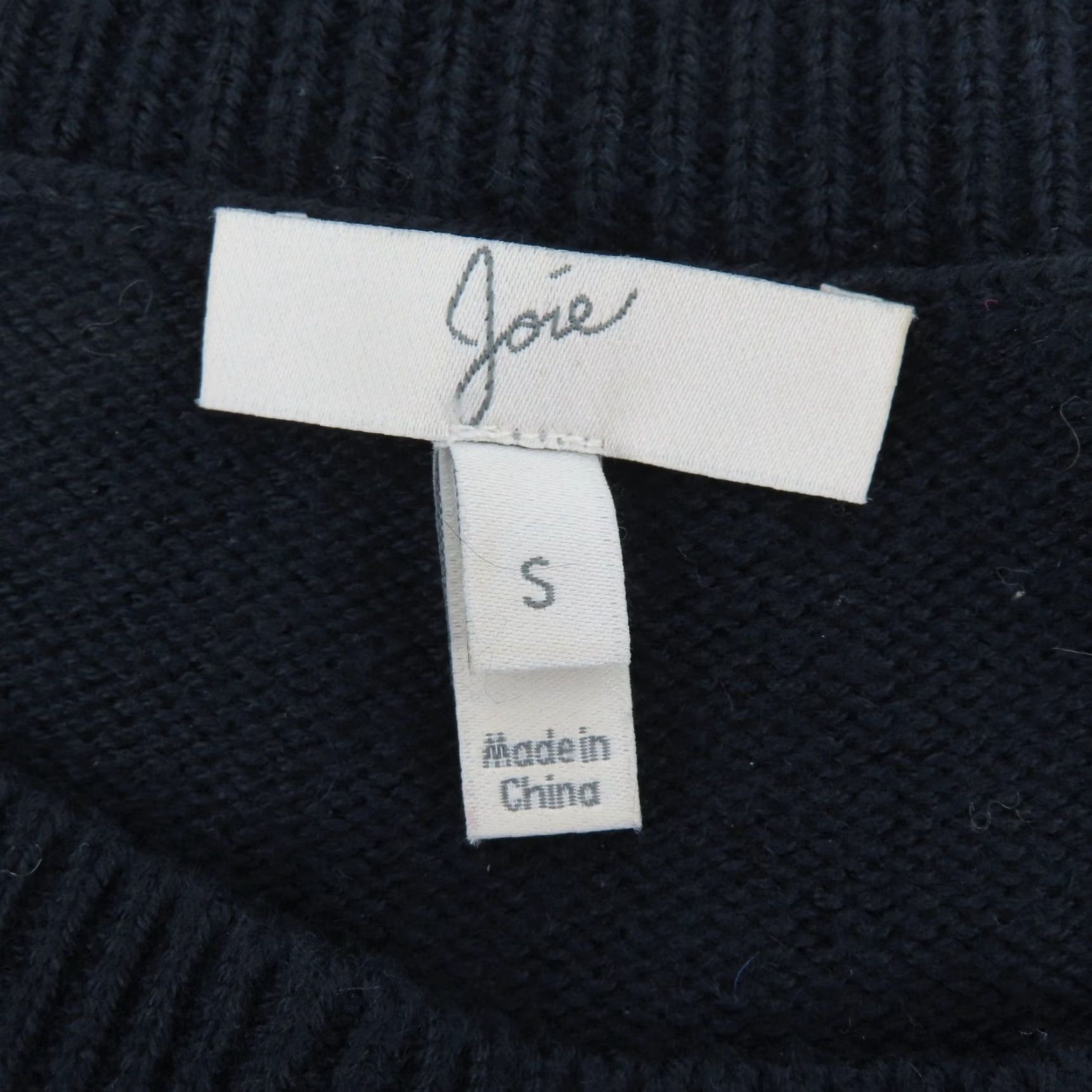 Joie Joie Women Small Solid Blue Boat Neck Button Tight Knit Pullover Sweater Shirt Size S / US 4 / IT 40 - 7 Thumbnail