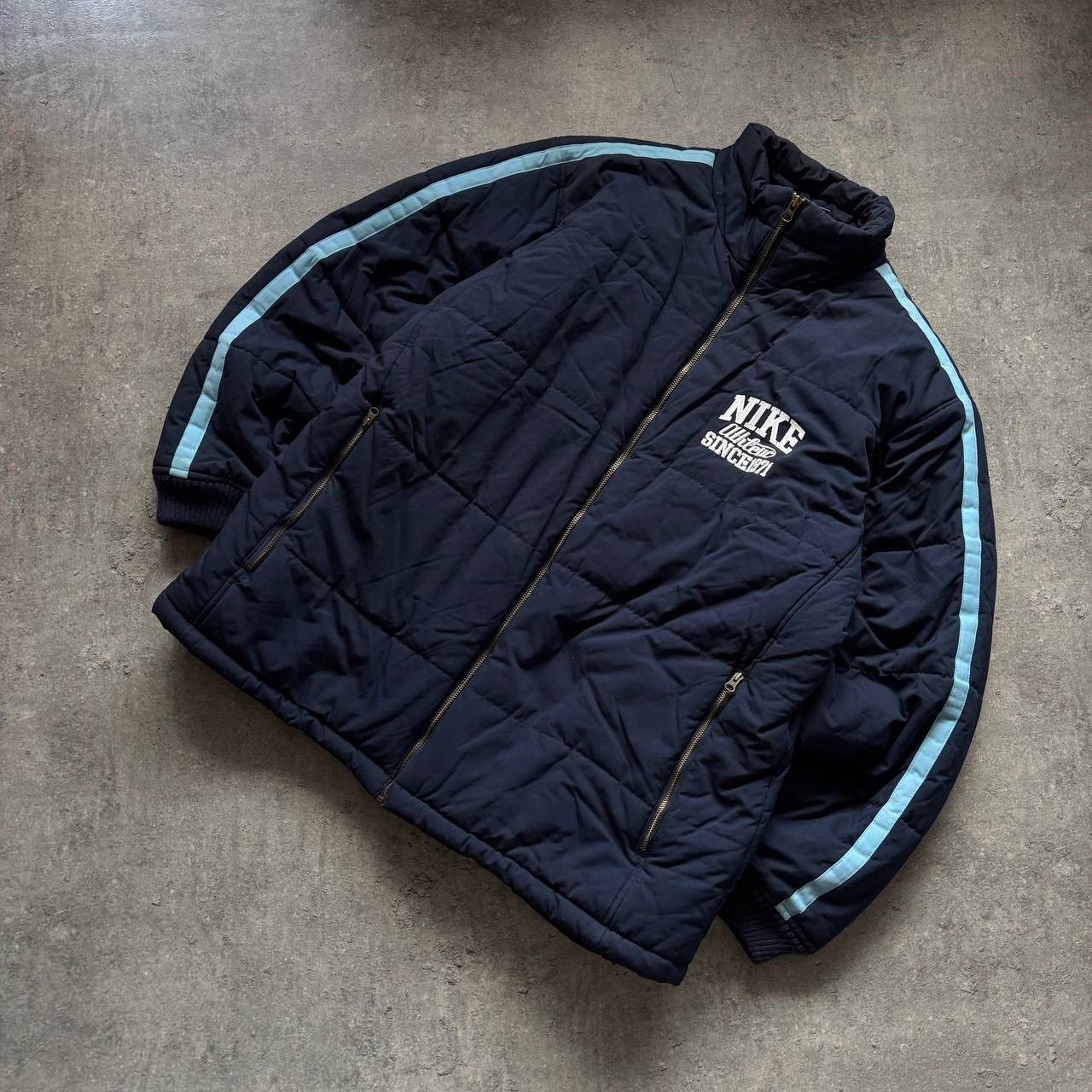 Nike Vintage 90s Nike Athletic Puffer Jacket Size US XL / EU 56 / 4 - 1 Thumbnail