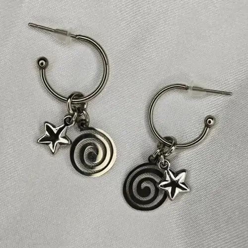 Jewelry × Sterling Silver Spiral Star Earring Size ONE SIZE - 4 Thumbnail