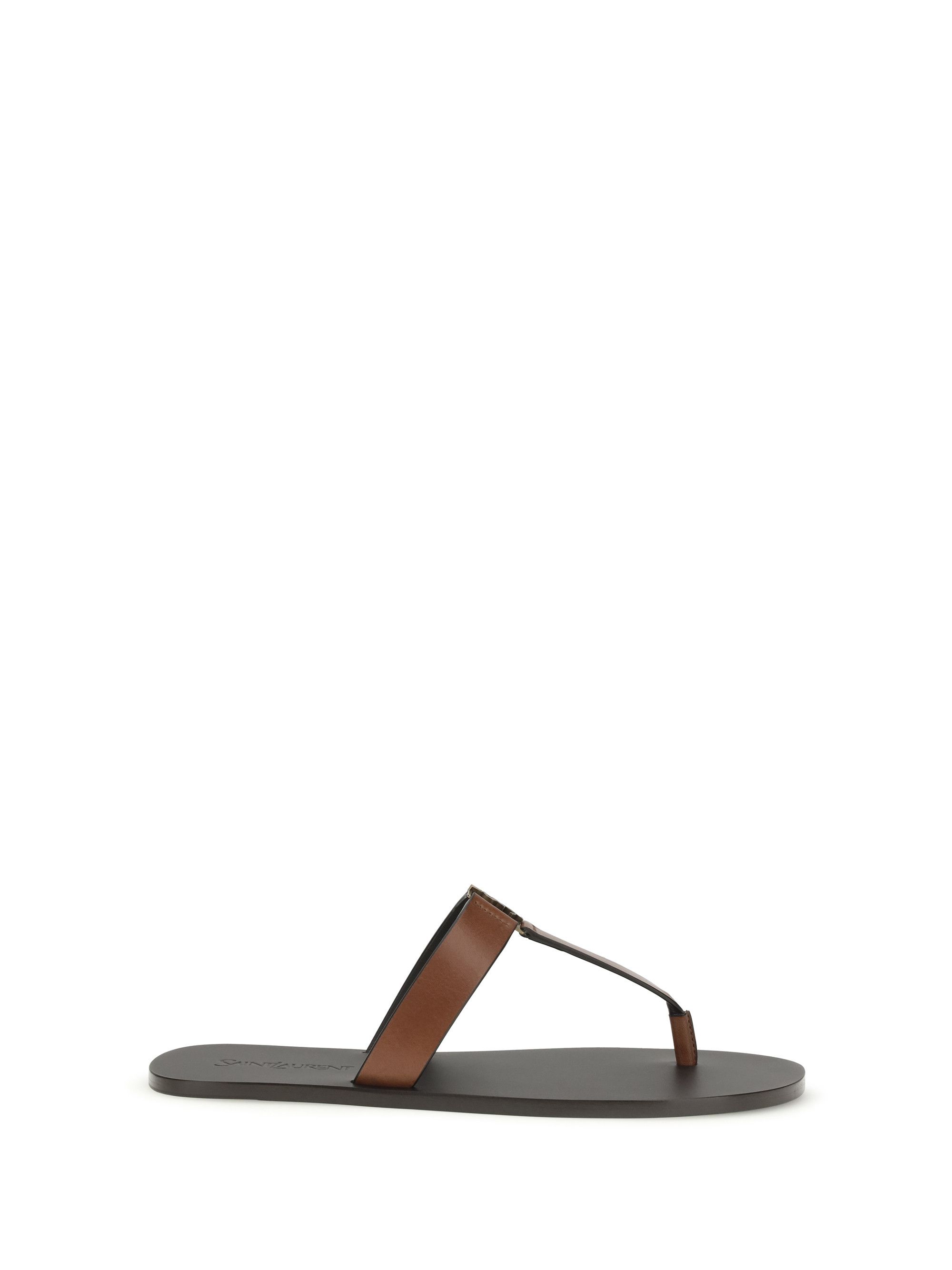 Saint Laurent Paris Leather thong Sandals Size US 10 / IT 40 - 1 Thumbnail