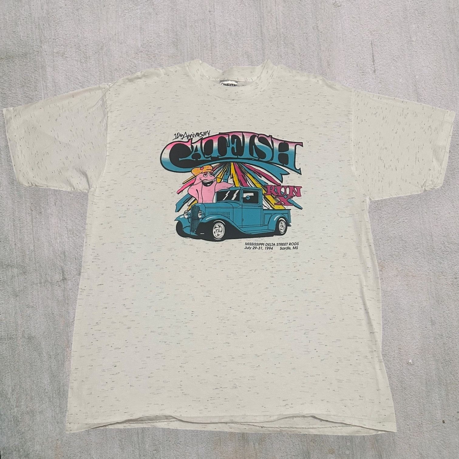 Vintage MISSISSIPPI DELTA STREET RODS July 29-31, 1994 car shirt Size US XL / EU 56 / 4 - 1 Thumbnail