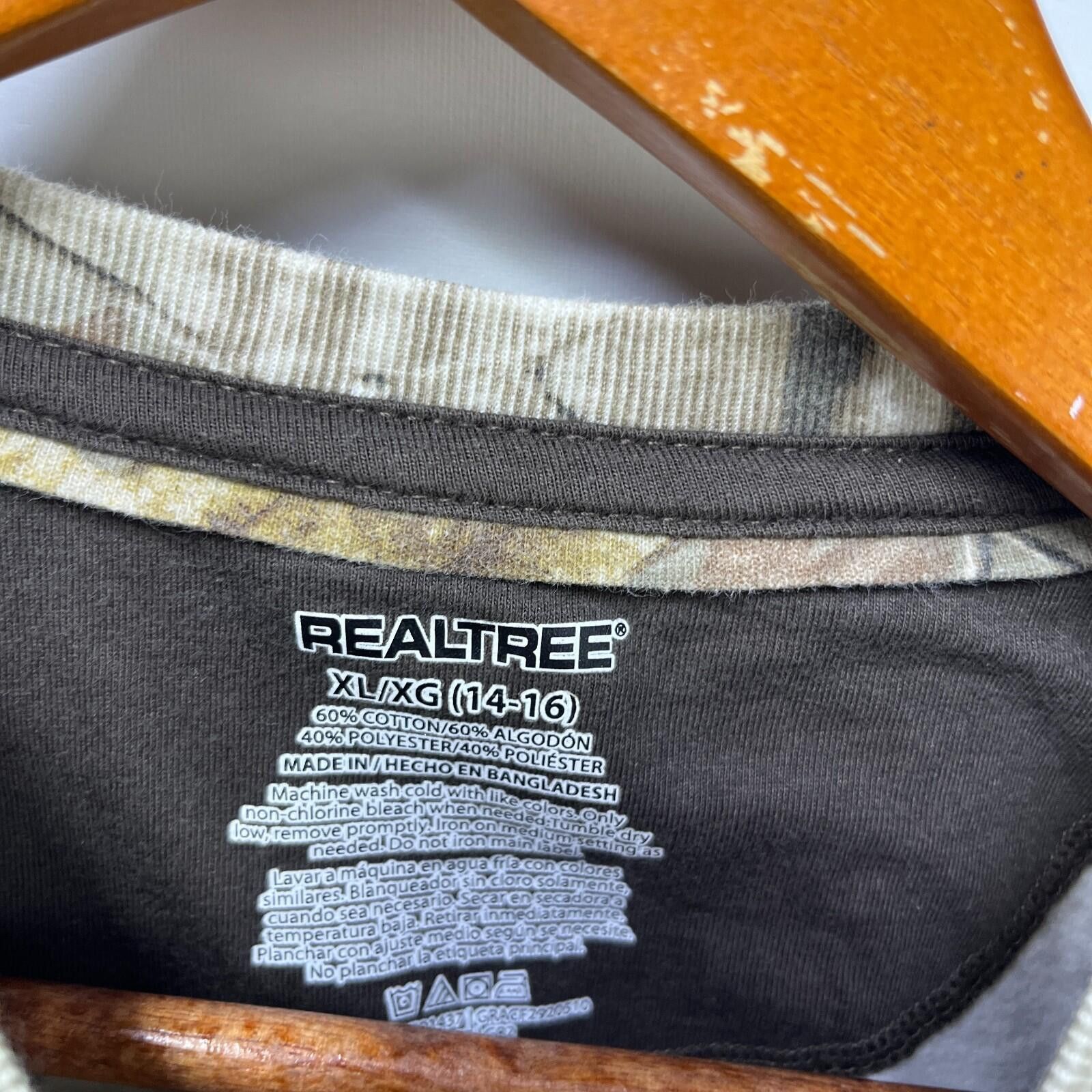 Realtree Vintage Realtree Camo Long Sleeve Shirt Youth XL Size US XL / EU 56 / 4 - 4 Thumbnail
