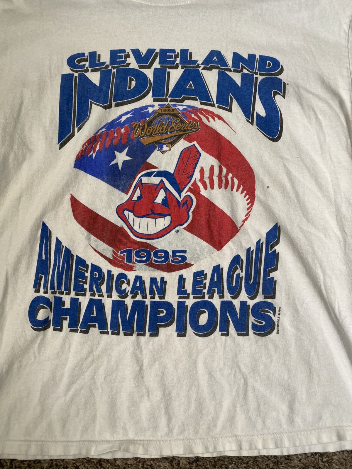 Vintage Vintage Indians World Series 1995 Size US L / EU 52-54 / 3 - 2 Thumbnail
