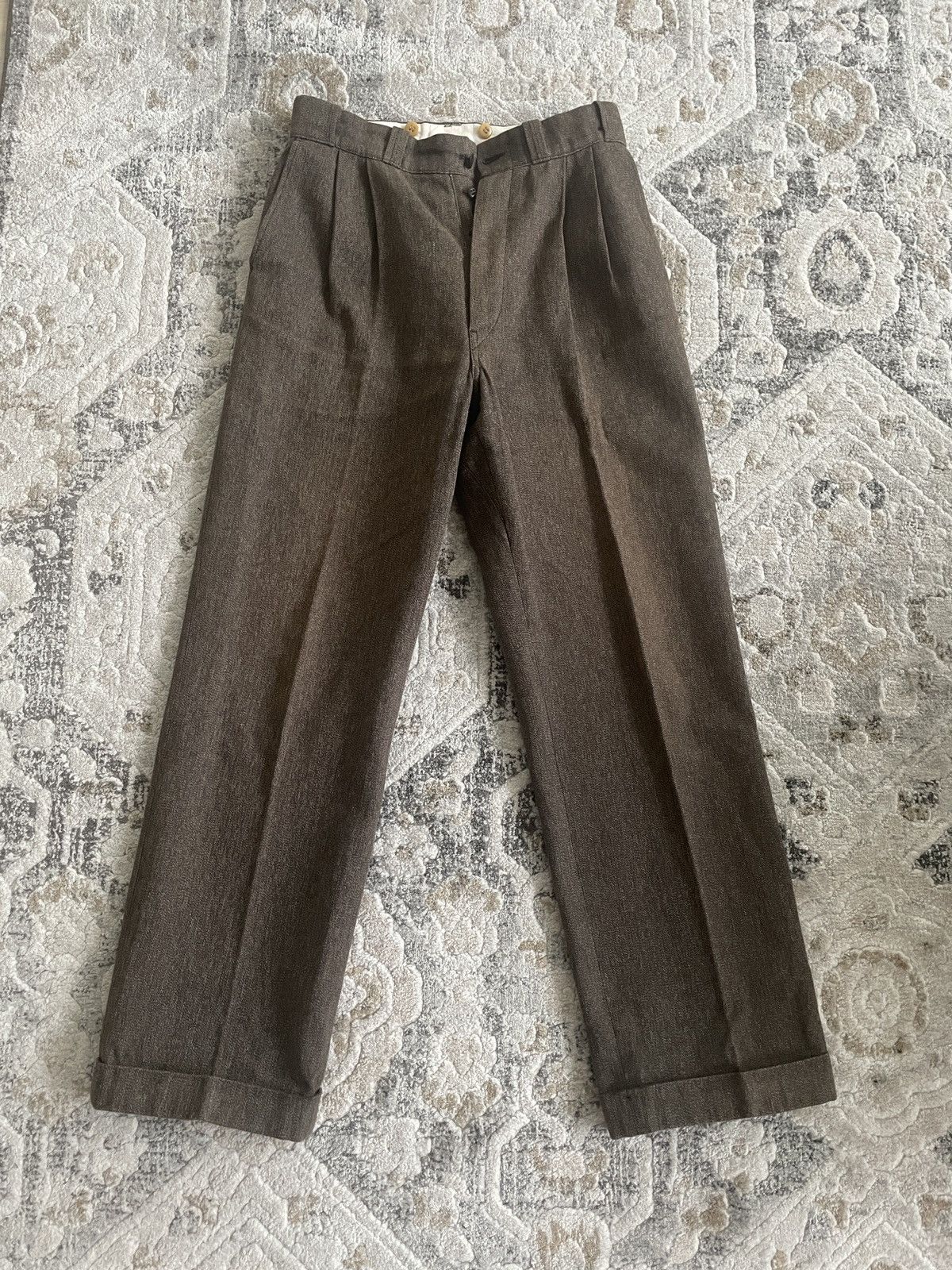 Taiga Takahashi LOT. 201 Work Trousers in Covert Size US 32 / EU 48 - 1 Thumbnail