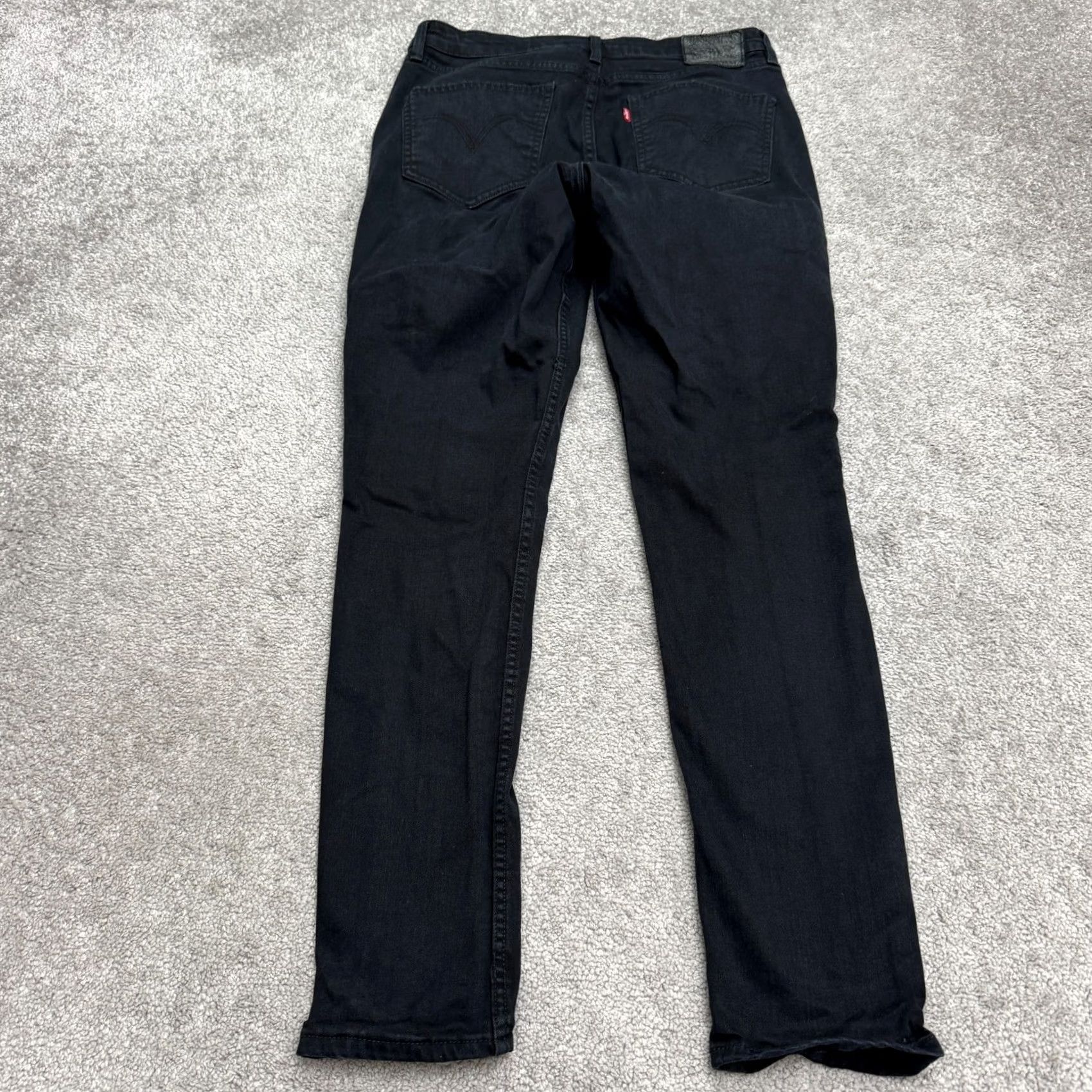 Levi's Levi's 512 Slim Fit Taper Denim Jeans Womens 30x32 Black Cotton Blend Stretch Size 30" / US 8 / IT 44 - 2 Thumbnail