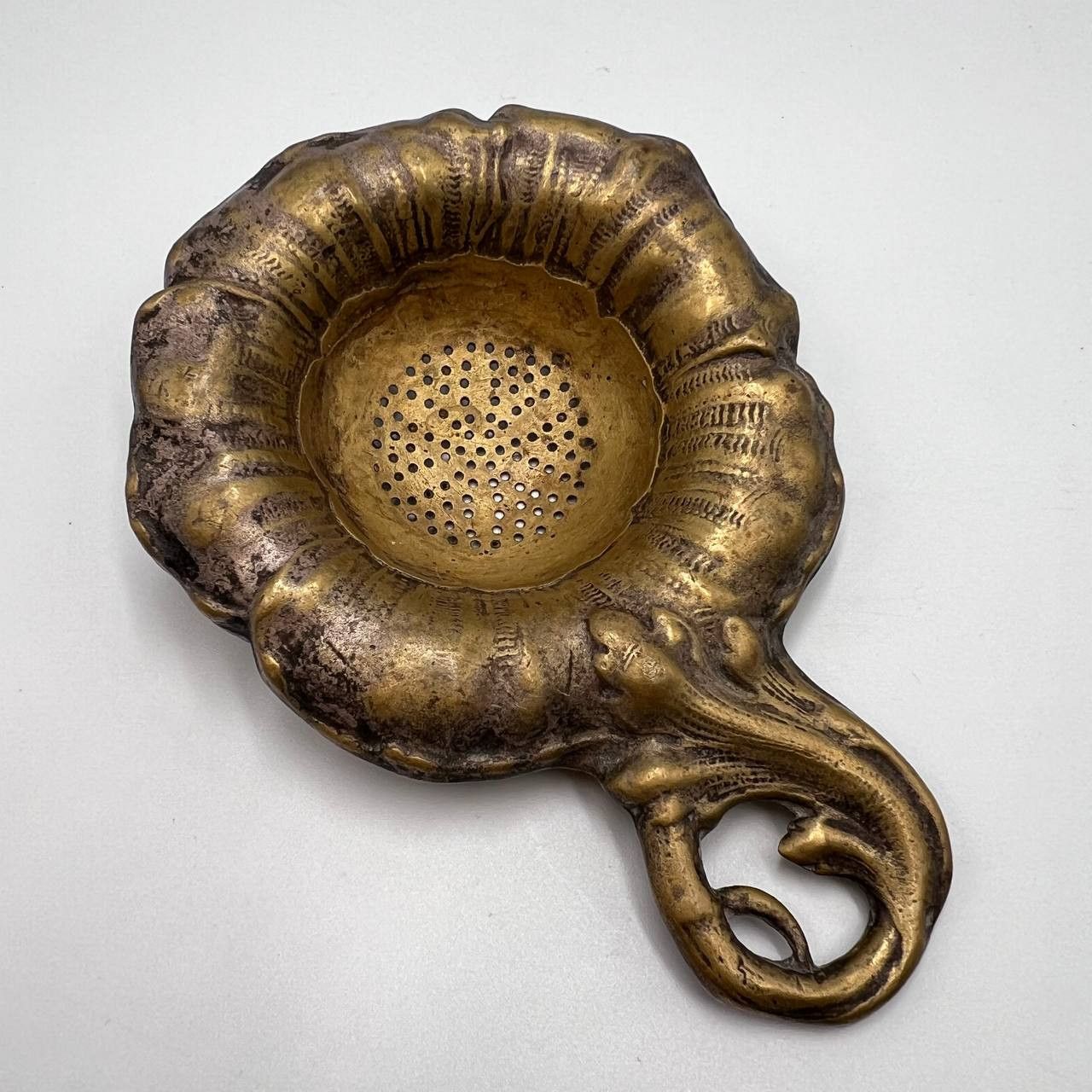 Vintage Antique Imperial Brass Tea Strainer Fabr. Wolska Warszawa Size ONE SIZE - 6 Thumbnail
