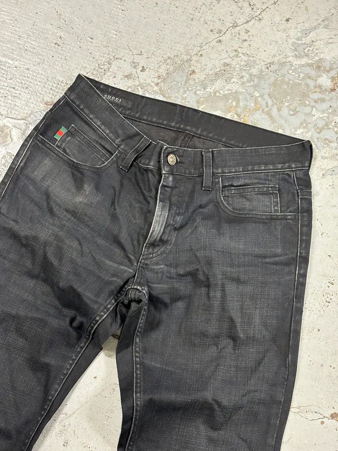 Gucci SS2007 Gucci Black Denim Contemporary Jeans Size US 30 / EU 46 - 5 Thumbnail