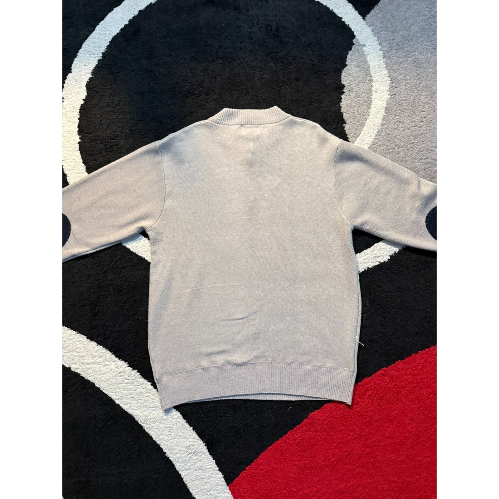 Ecko Unltd. Ecko Unltd Sweater XL Elbow Patch Quarter Zip Pullover Grey Size US XL / EU 56 / 4 - 7 Thumbnail