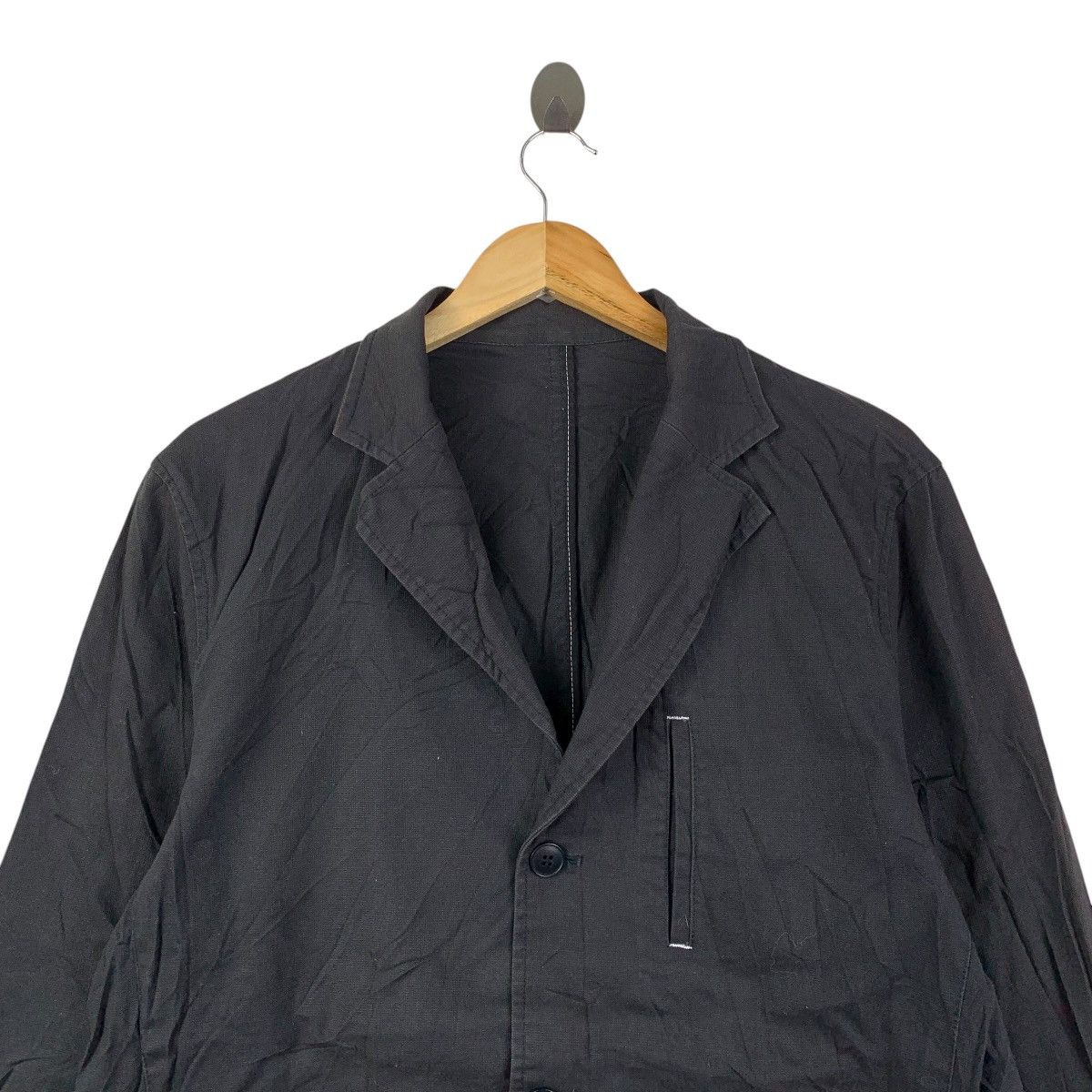 Takeo Kikuchi Takeo Kikuchi TK Black Workwear Blazer Jacket Cotton Size 40R - 2 Thumbnail