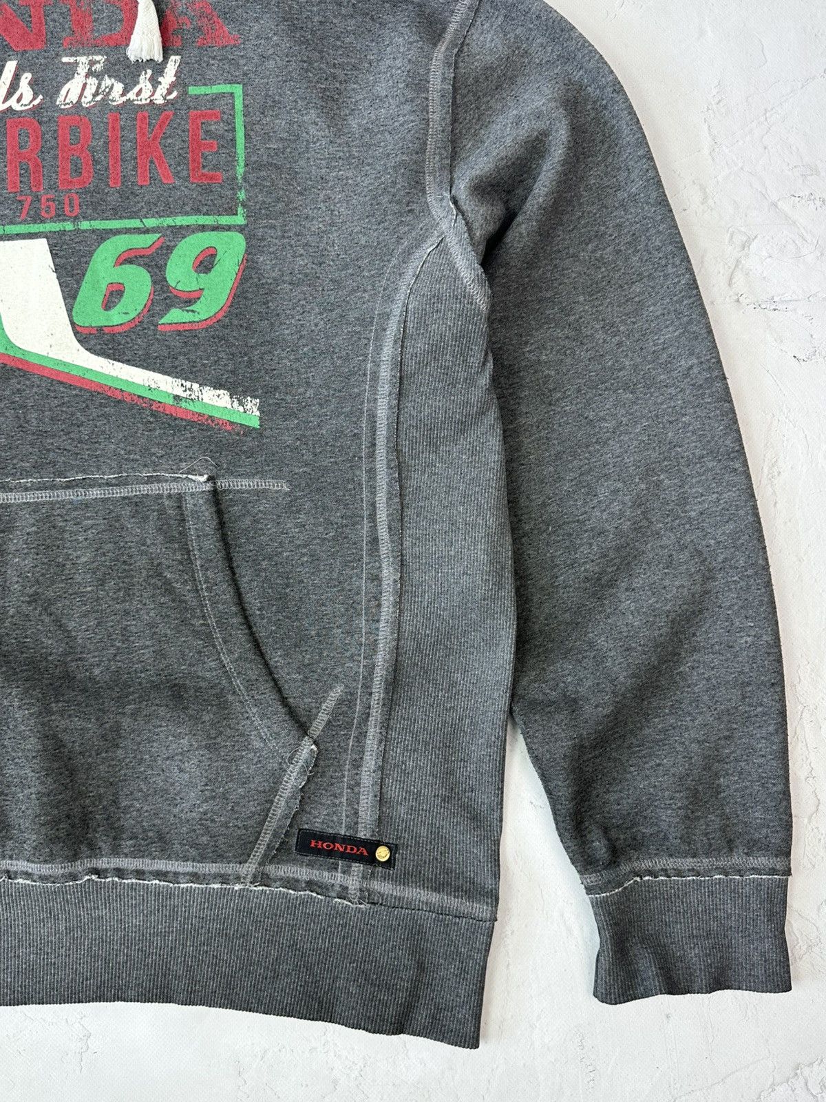 Honda Vintage Honda Superbike Distressed Grey Hoodie Size US XL / EU 56 / 4 - 3 Thumbnail