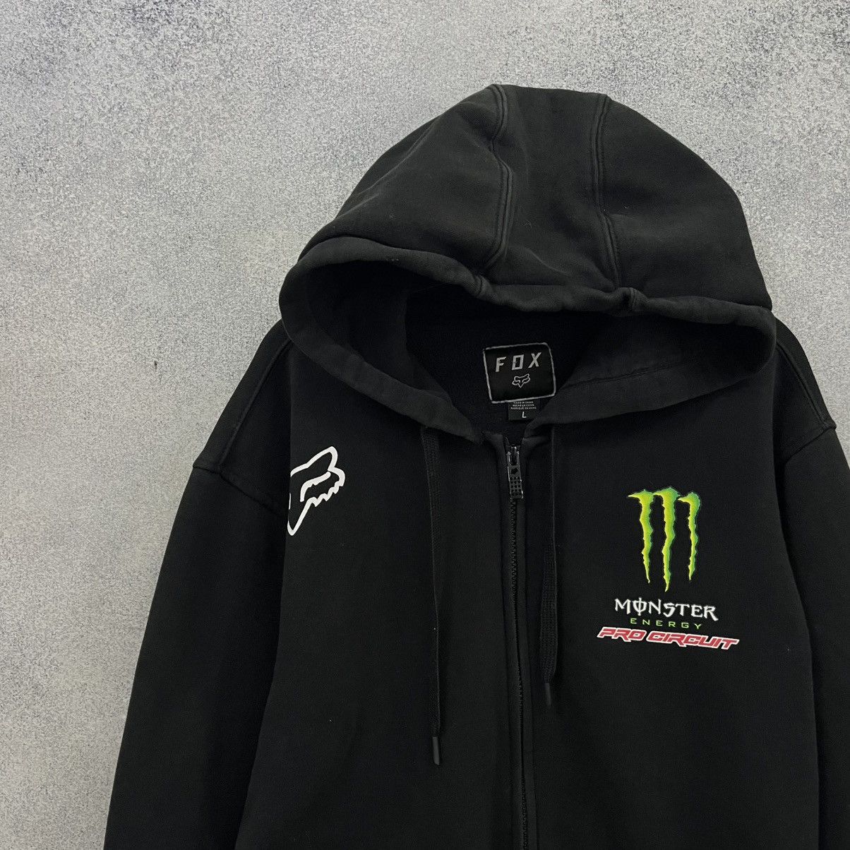 Fox Racing Vintage Fox Monster Zip Hoodie size L Size US L / EU 52-54 / 3 - 3 Thumbnail