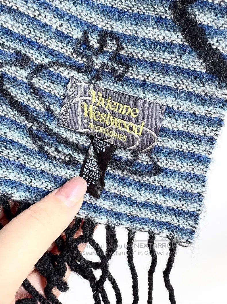 Vivienne Westwood Vivienne Westwood Black Blue Striped Big Saturn Full-print Size ONE SIZE - 6 Thumbnail