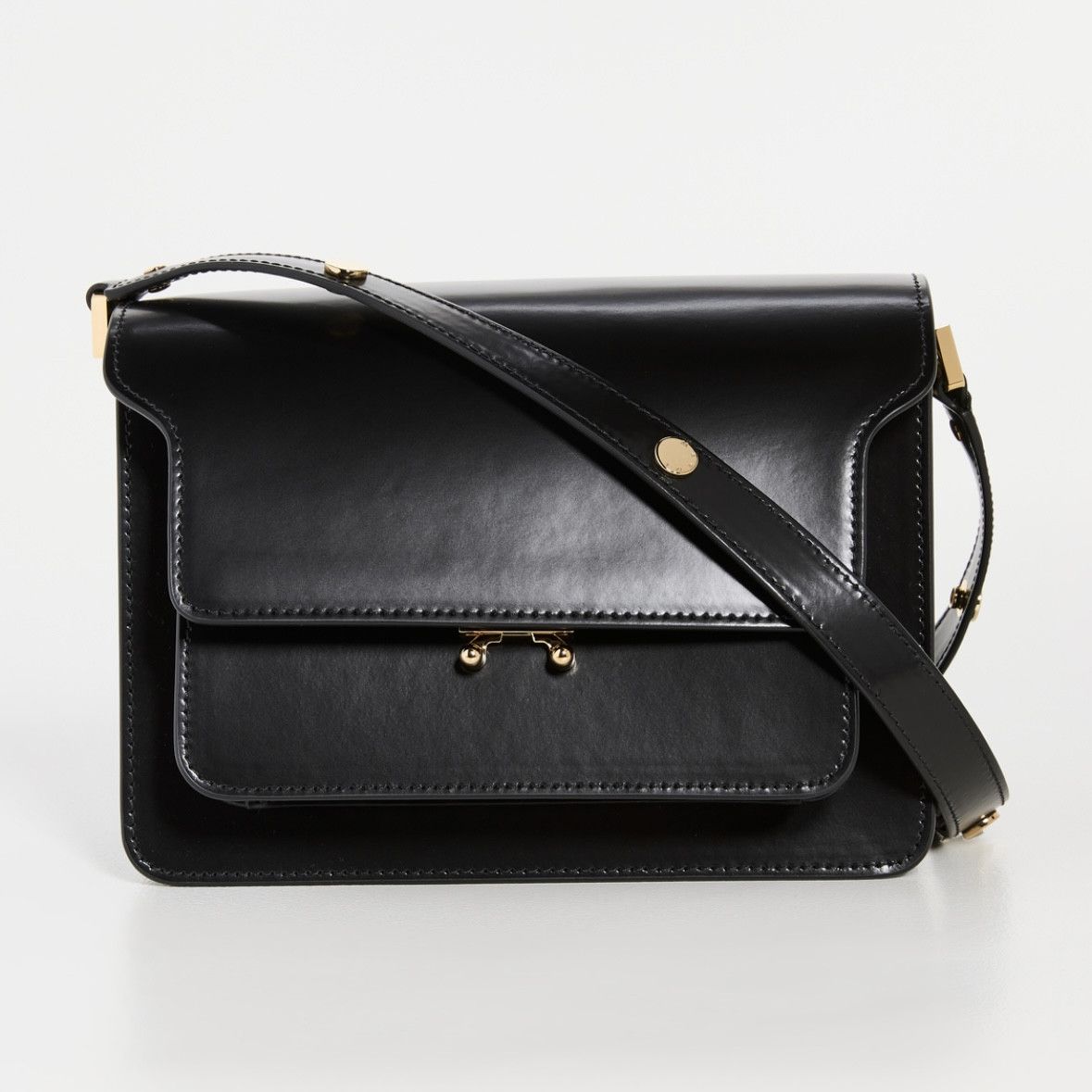 Marni Marni Truck Should Bag - Black Smooth Leather Size ONE SIZE - 1 Thumbnail