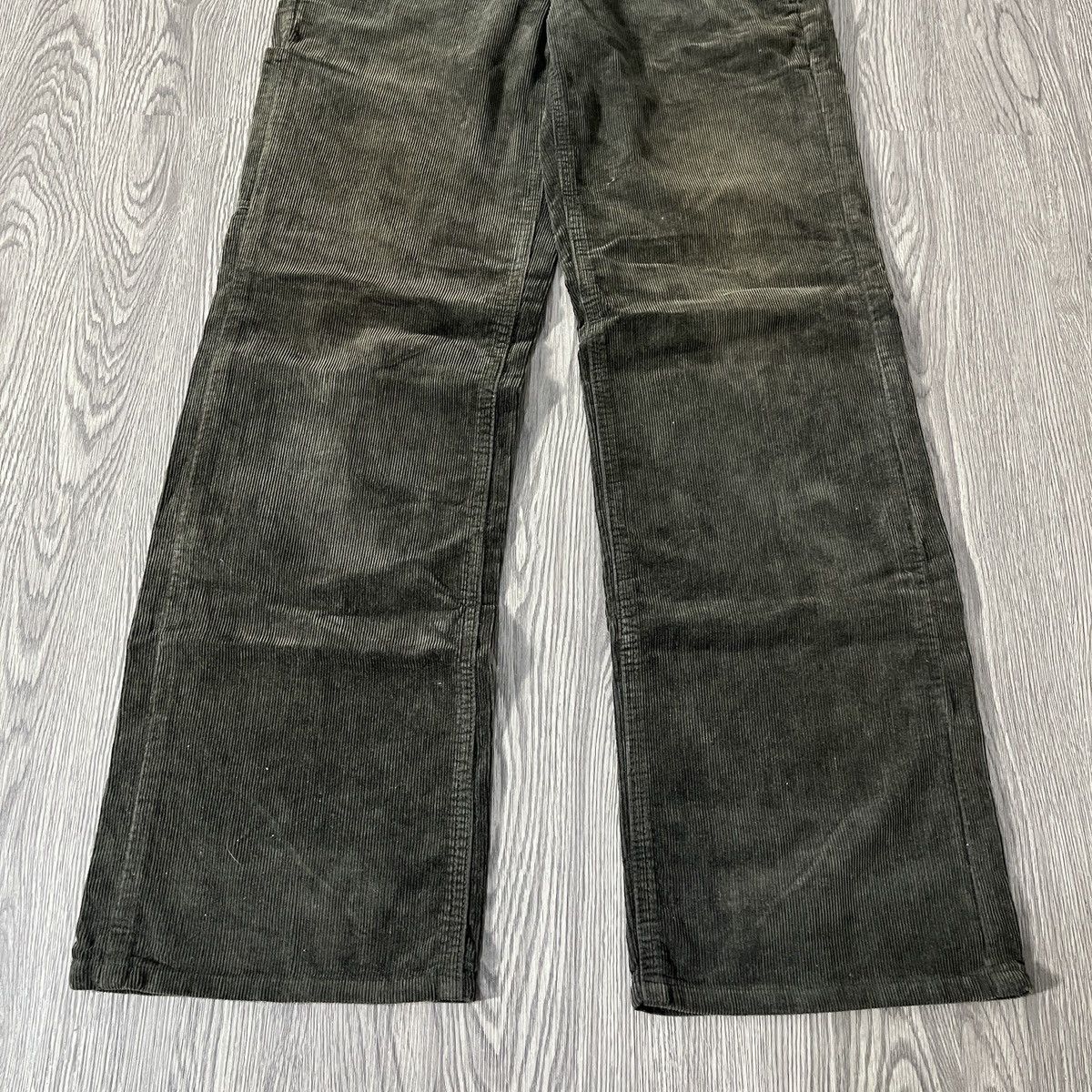 Margaret Howell Edwin x Margaret Howell Green Carduroy Pant Buckel Back Lgb Size US 29 - 7 Thumbnail