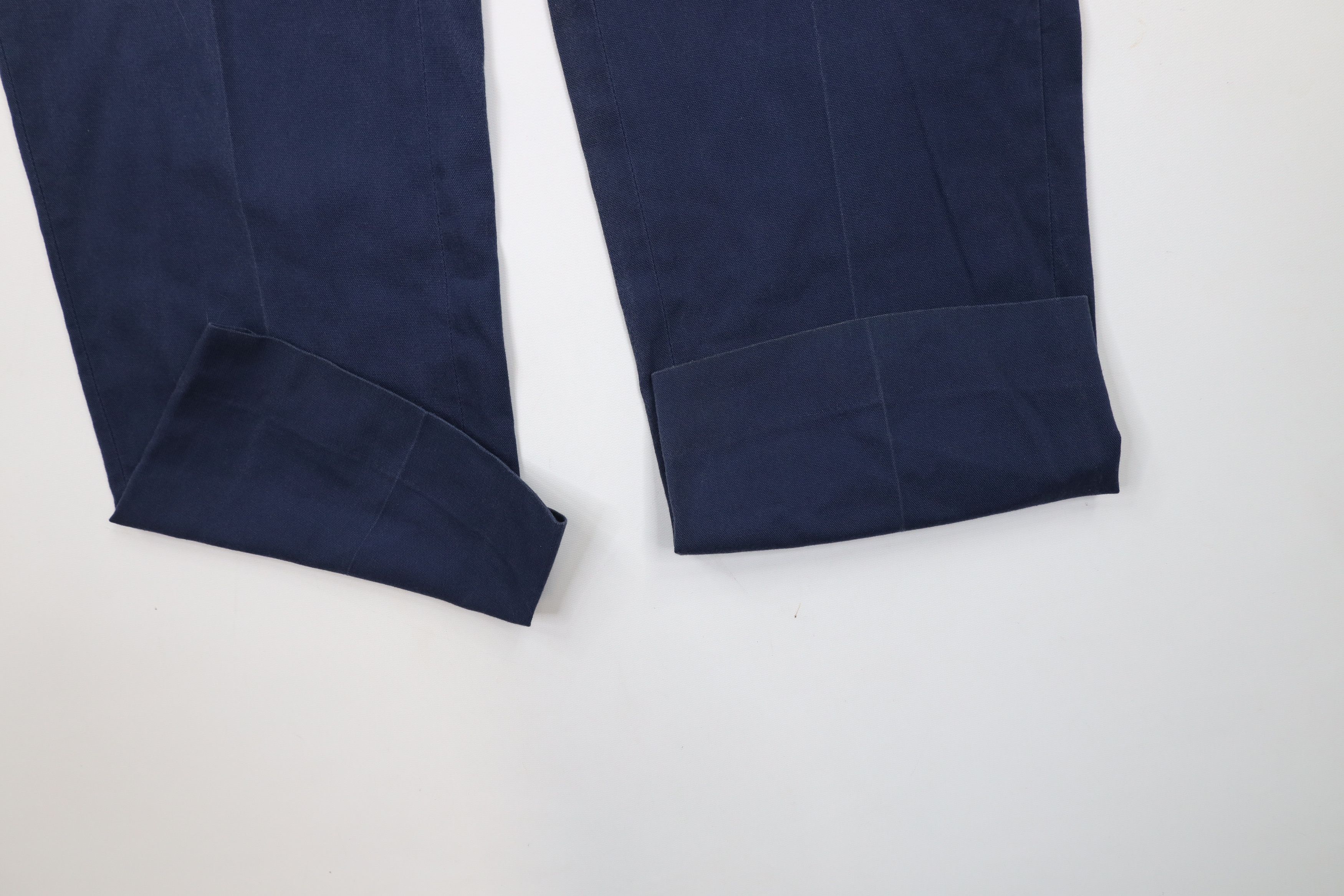 Vintage Vintage 70s Streetwear Flared Wide Leg Chino Pants Blue USA Size US 32 / EU 48 - 4 Thumbnail