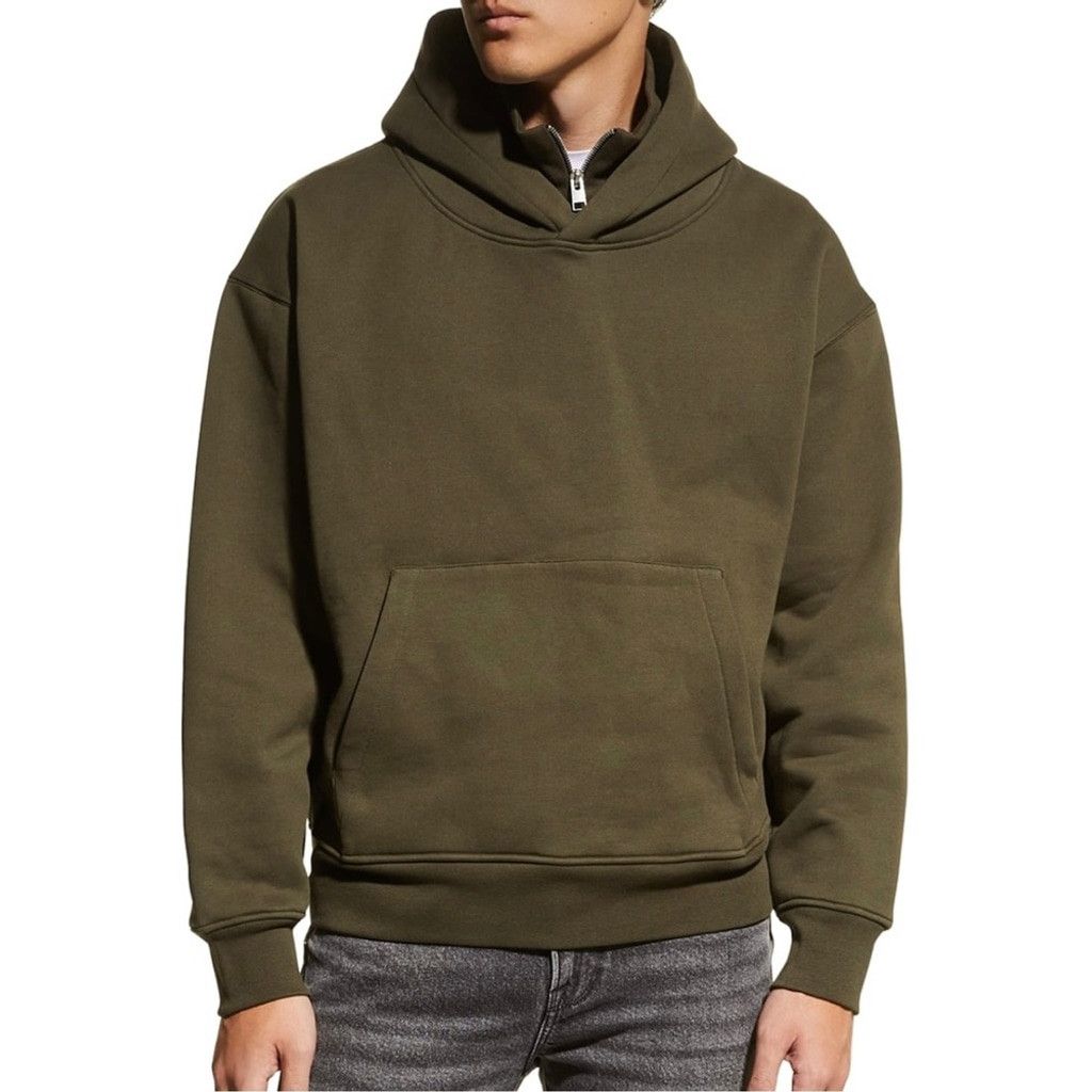 Frame FRAME MEN's Hooded Zip-Collar Sweatshirt - LARGE Size US L / EU 52-54 / 3 - 6 Thumbnail