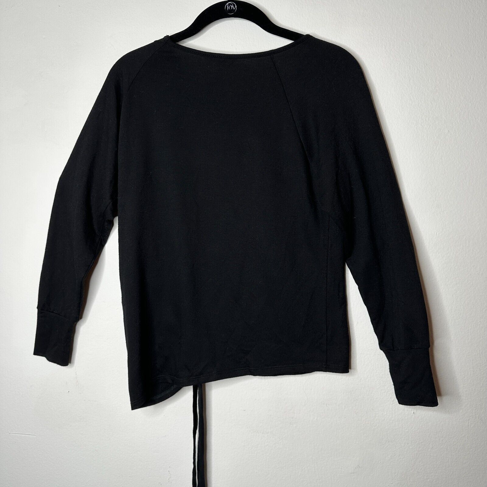 Other Peyton Jensen Black Ruched Side Tie Banded Cuff Blouse XS Size XS / US 0-2 / IT 36-38 - 8 Thumbnail
