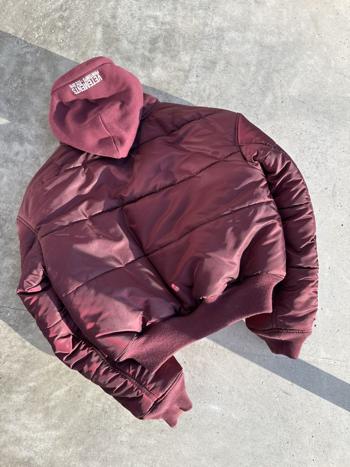 Alpha Industries × Vetements ‼️RARE‼️ VETEMENTS X ALPHA MA-1 BURGUNDY BOMBER JACKET HYPE Size US XS / EU 42 / 0 - 14 Thumbnail