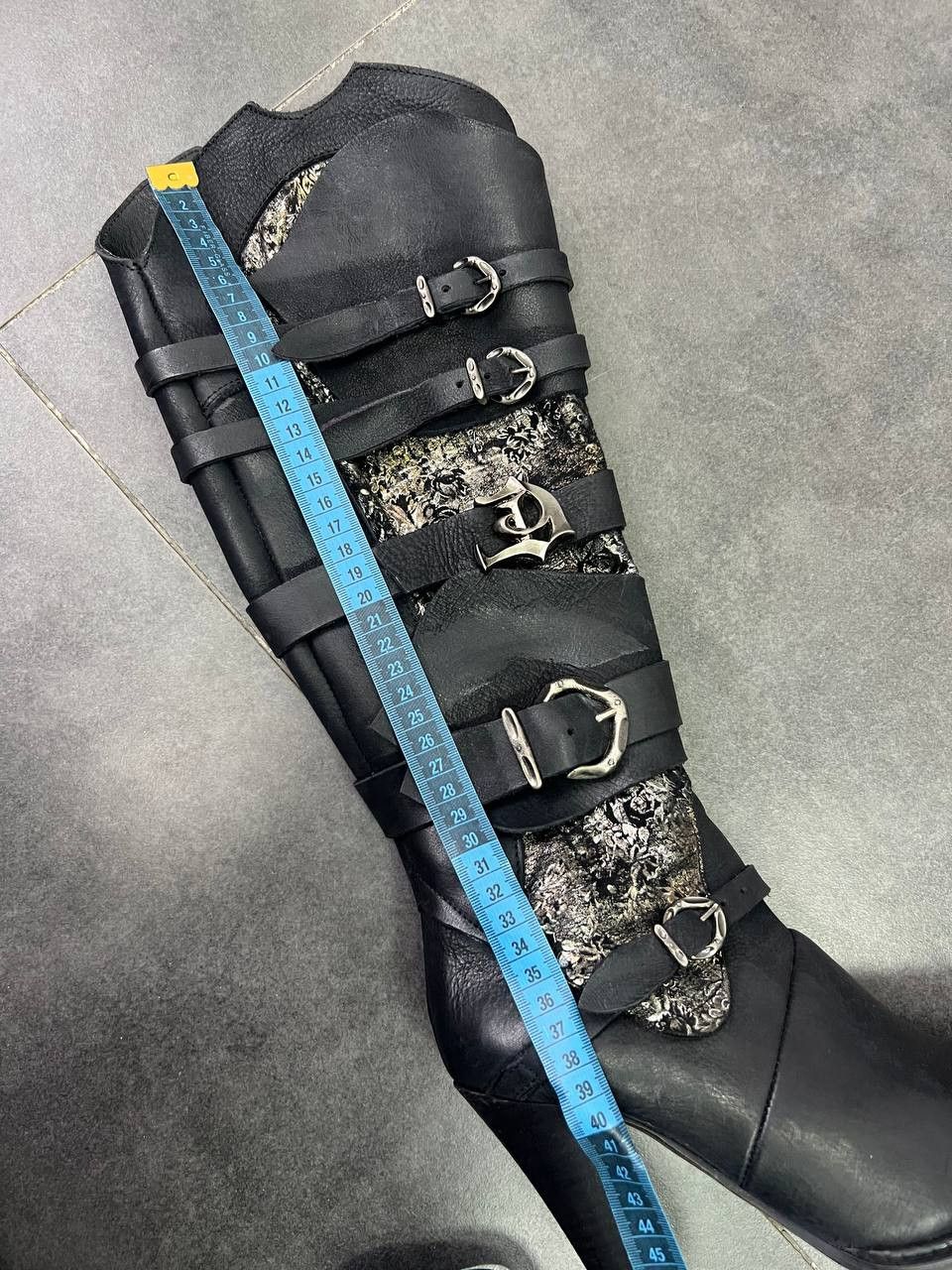 Japanese Brand New Rock A.S.98 type Destroy Buckled Belted Stiletto boots Size US 8.5 / IT 38.5 - 13 Thumbnail