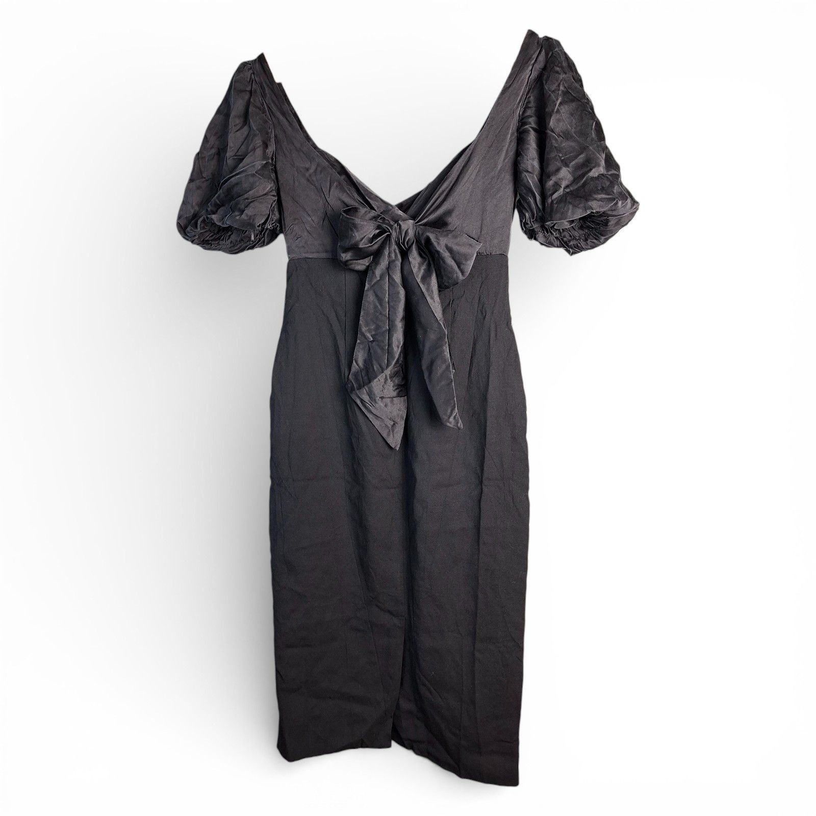 Vtg Moschino Cheap and Chic Black Silk Wool Dress