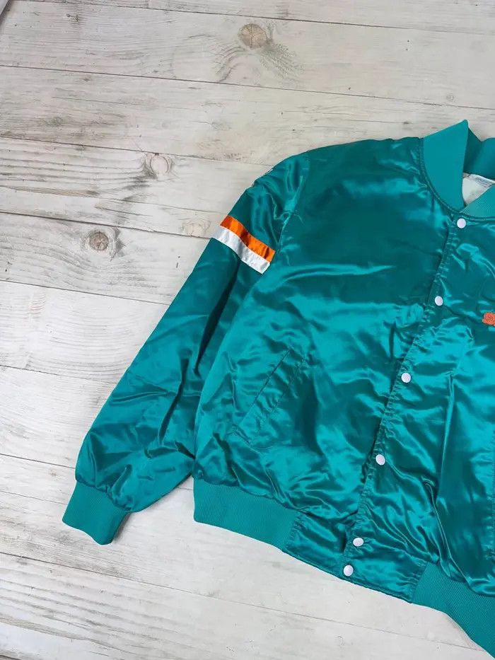 NFL Vintage Miami Dolphins NFL 90s Jacket Nylon Bomber Size US XL / EU 56 / 4 - 6 Thumbnail