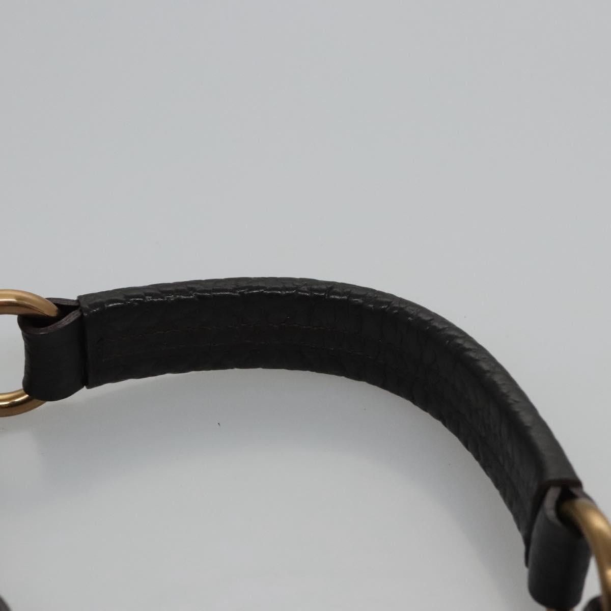 Prada PRADA Hand Bag Nylon Leather Black Gold Size ONE SIZE - 8 Thumbnail
