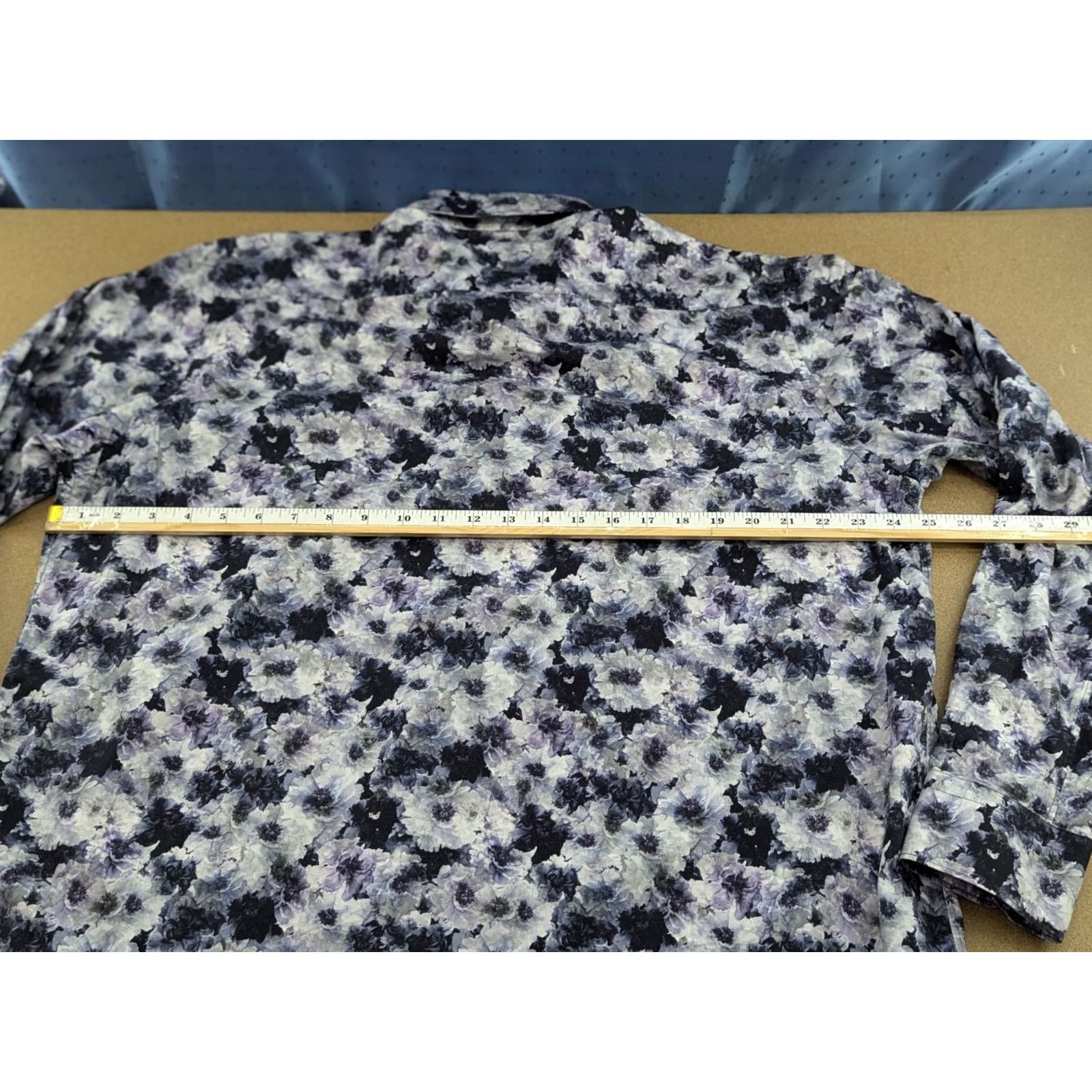 Eton ETON Contemporary Mens Button-Up Shirt 2XL Floral Multicolor Long Sleeve Canvas Cotton Lyocell N/A Mens Size US XXL / EU 58 / 5 - 2 Thumbnail