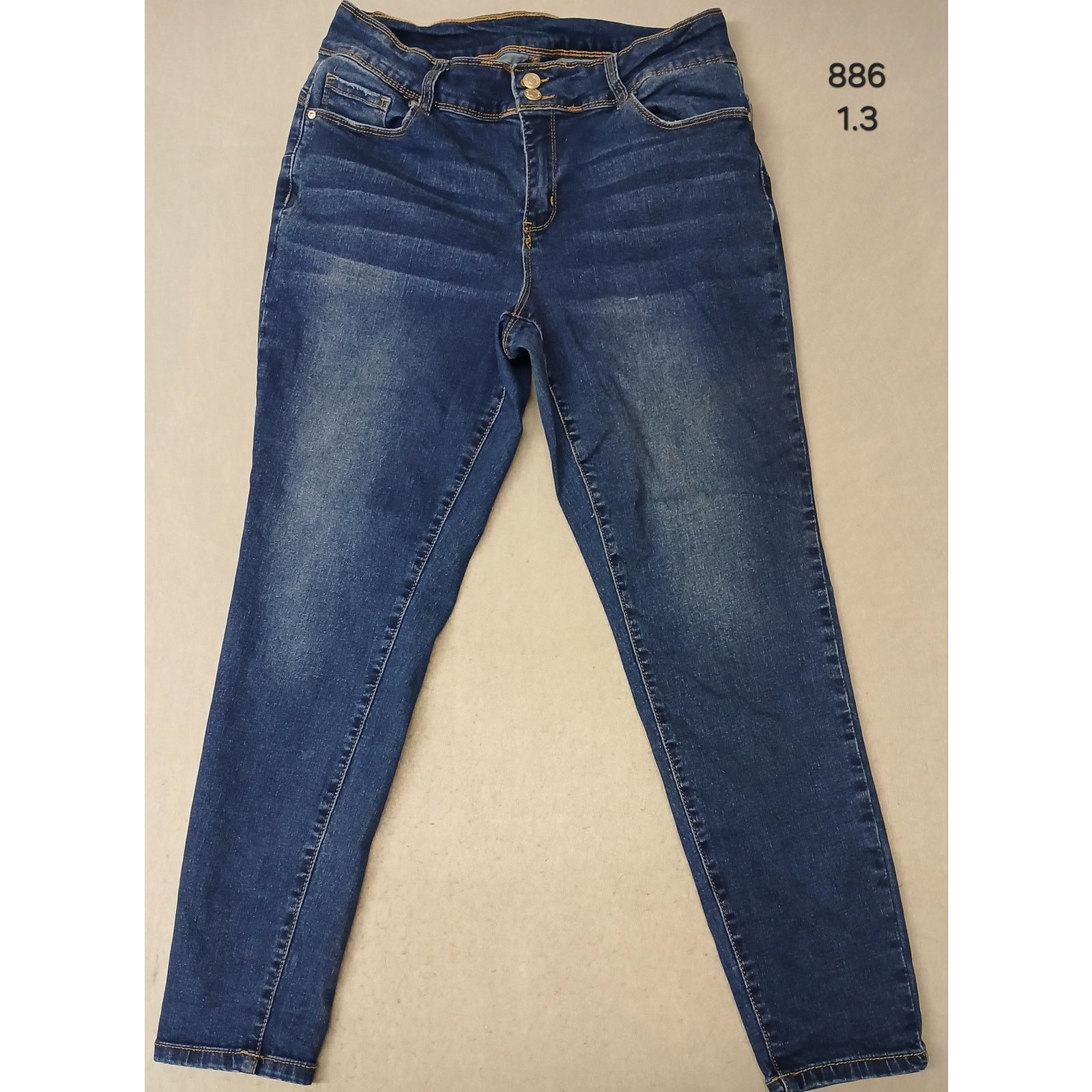 Other Honey & Bristle (16W) Womens Skinny Stretch Blue Denim Jeans Size 30" / US 8 / IT 44 - 1 Thumbnail