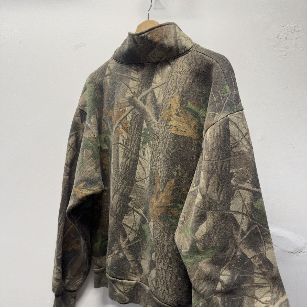 Vintage 90s Realtree Boxy Zip Camo Fleece Sweatshirt ERD Grunge Size US L / EU 52-54 / 3 - 5 Thumbnail