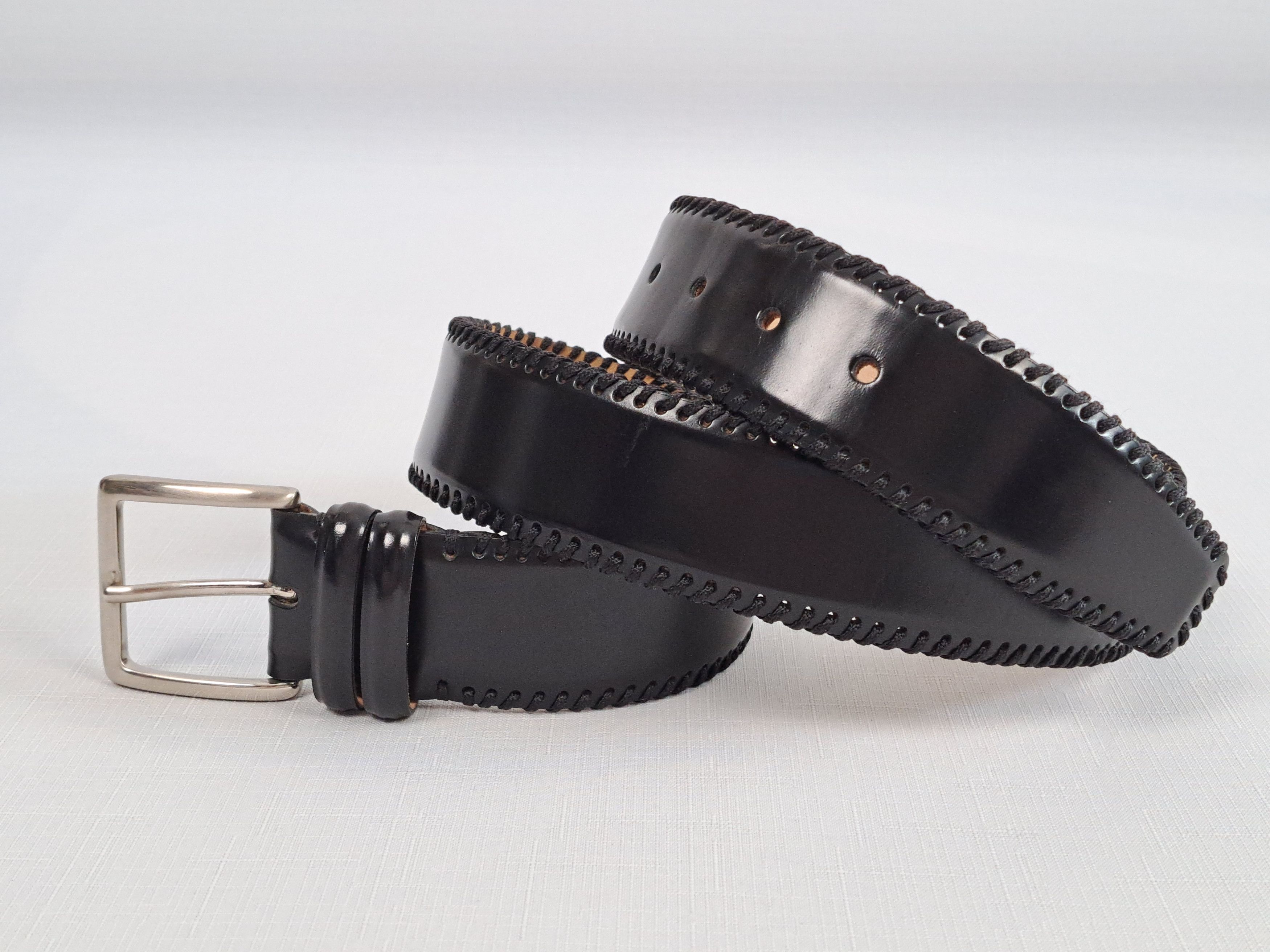 Handmade Giorgio Zoni Pelletterie leather belt. Made in Italy Size ONE SIZE - 3 Thumbnail