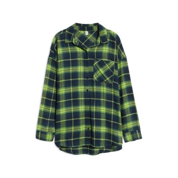 Other BP. Boyfriend Plaid Button-up Shirt in Navy-Green Jess Plaid Size XS / US 0-2 / IT 36-38 - 1 Thumbnail