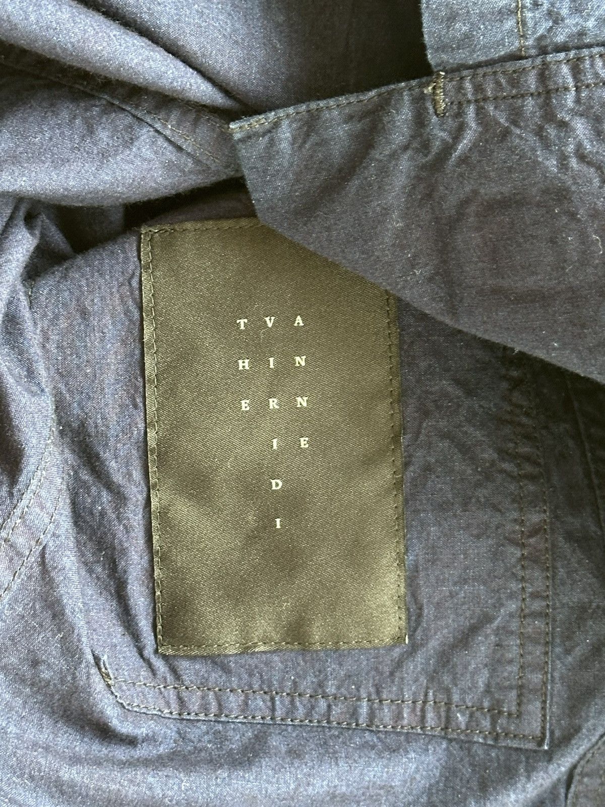 The Viridi-anne Indigo Cotton Lightweight Blazer Size US M / EU 48-50 / 2 - 4 Thumbnail