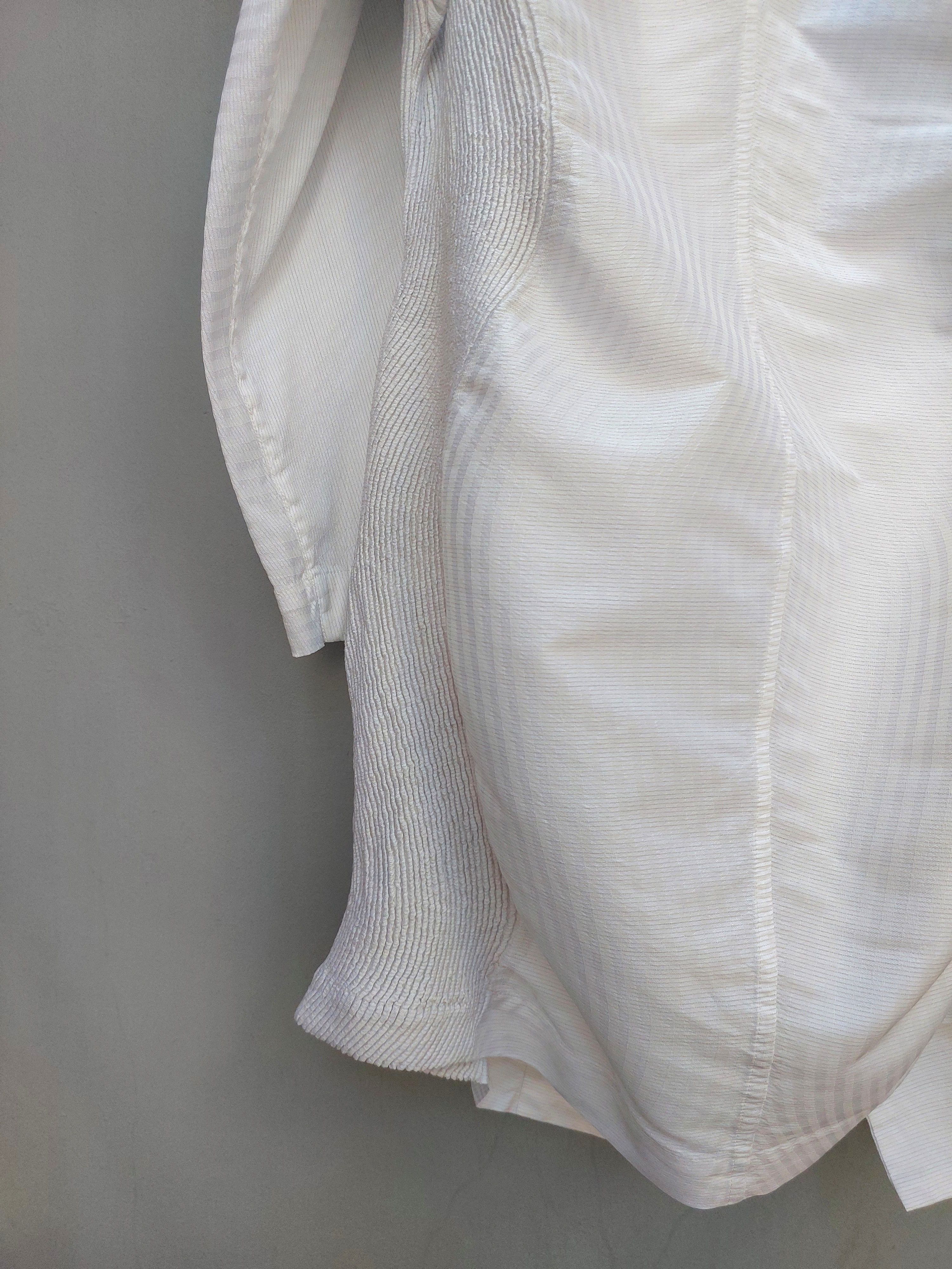 Issey Miyake Issey Miyake White Long Coat Size XS / US 0-2 / IT 36-38 - 9 Thumbnail