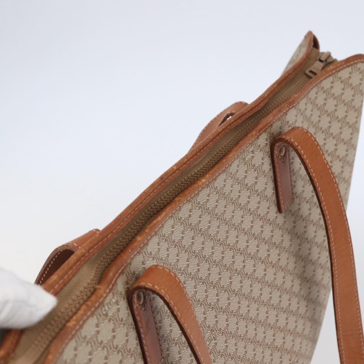 Celine CELINE Macadam Canvas Tote Bag Pvc Beige Gold Size ONE SIZE - 6 Thumbnail