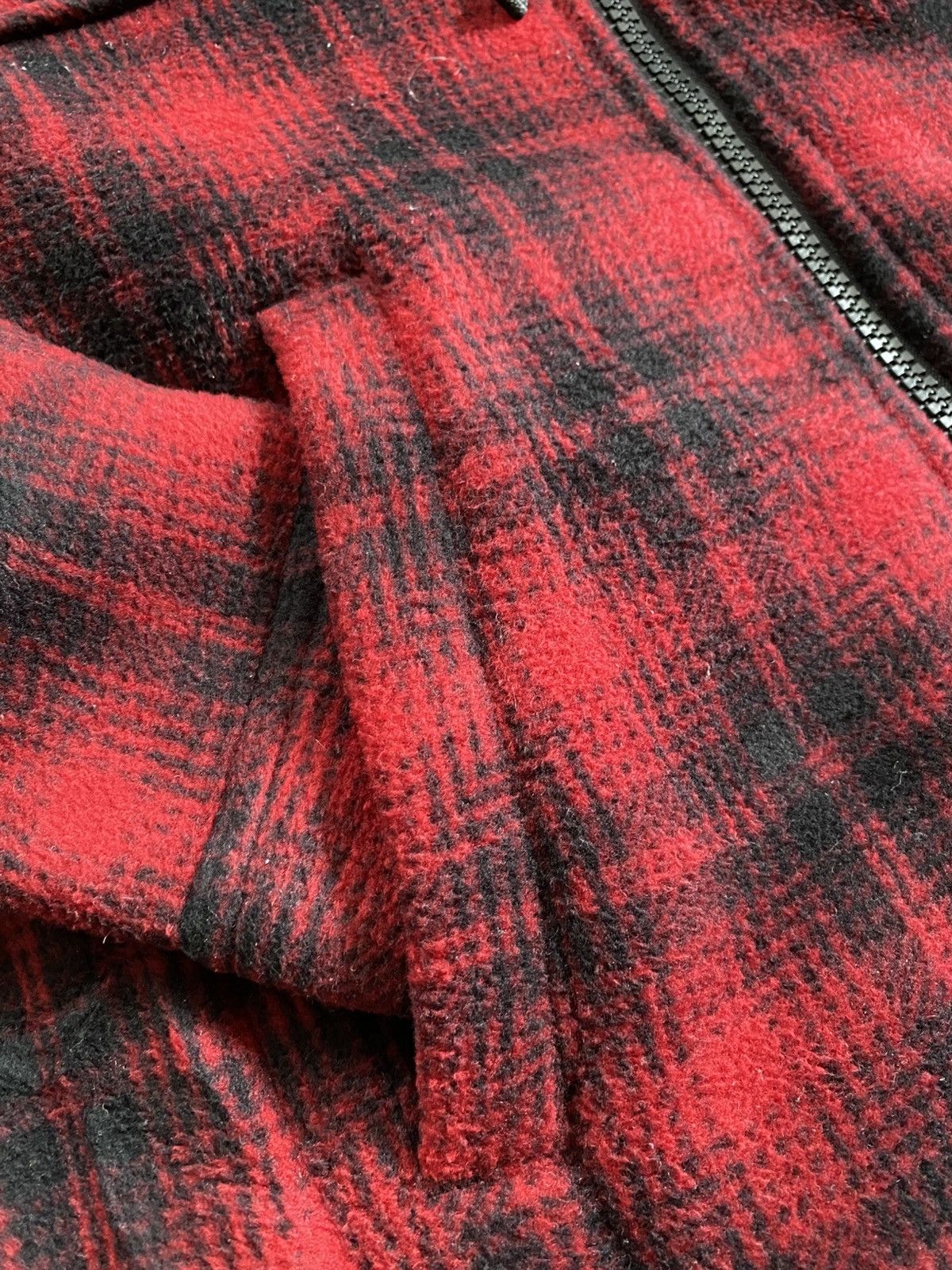 Flannel × Japanese Brand × Uniqlo Boa Fleece Zipper Up Flannel Winter Jacket Size US M / EU 48-50 / 2 - 4 Thumbnail