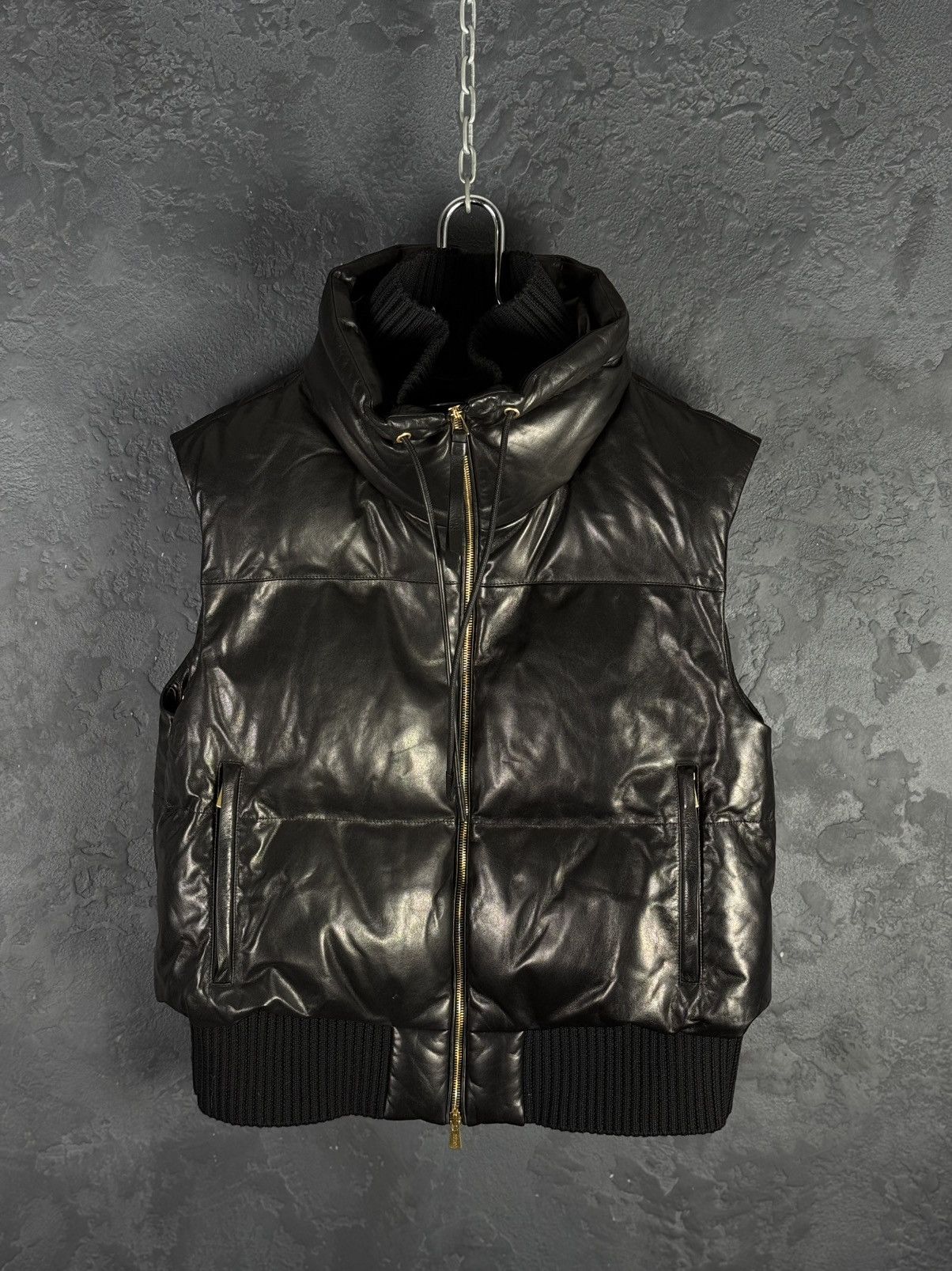 Bally RRP $3,300 BALLY Women’s Lamb Leather Puffer Jacket Vest Size M / US 6-8 / IT 42-44 - 9 Thumbnail