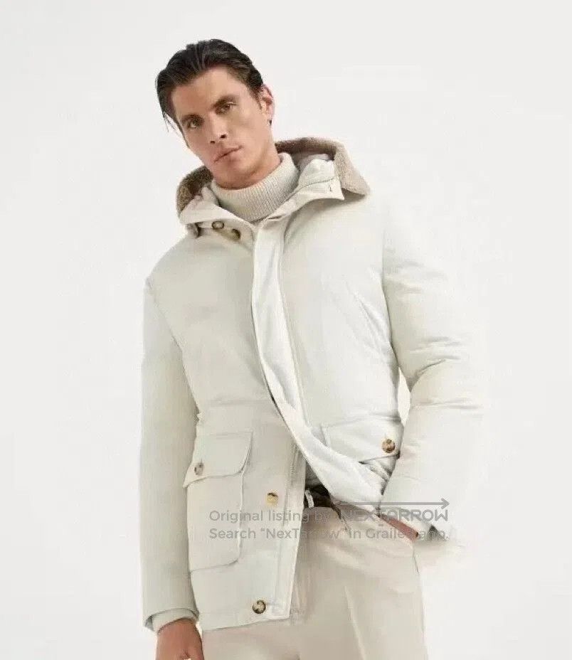 Brunello Cucinelli Brunello Cucinelli Beige Down Jacket. Size US M / EU 48-50 / 2 - 5 Thumbnail