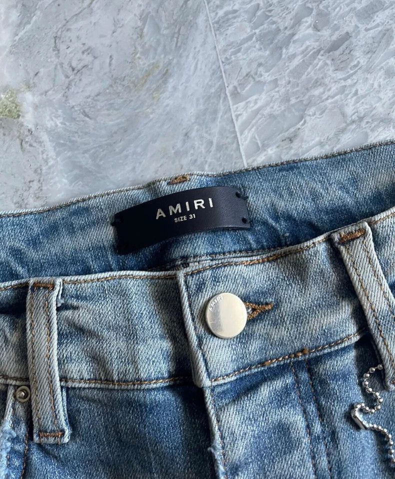 Amiri Amiri rainbow multi-element patchwork jeans Size US 31 - 2 Thumbnail