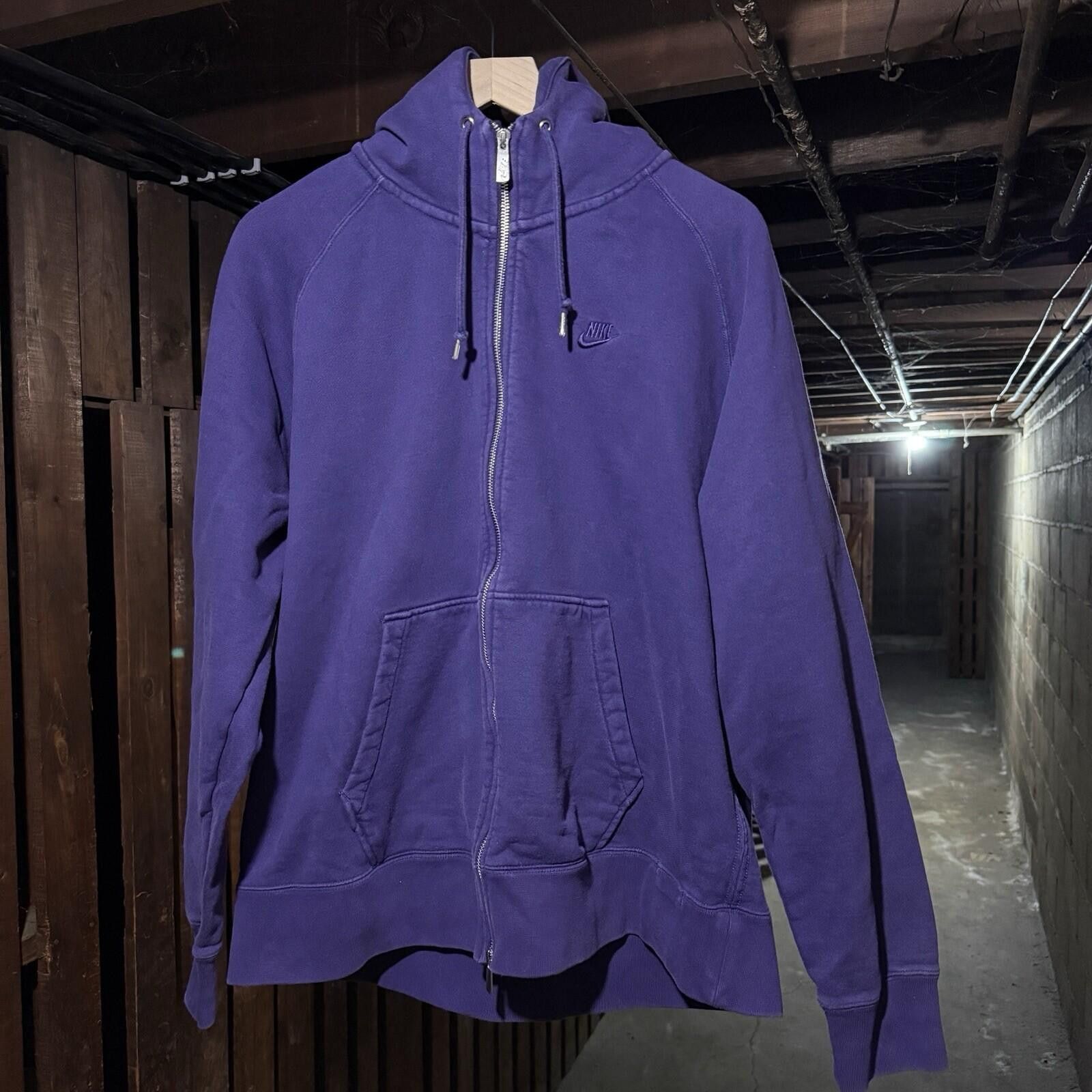 Nike Vintage Y2K Nike swoosh Essential Purple XL Full Zip Hoodie Size US XL / EU 56 / 4 - 1 Thumbnail